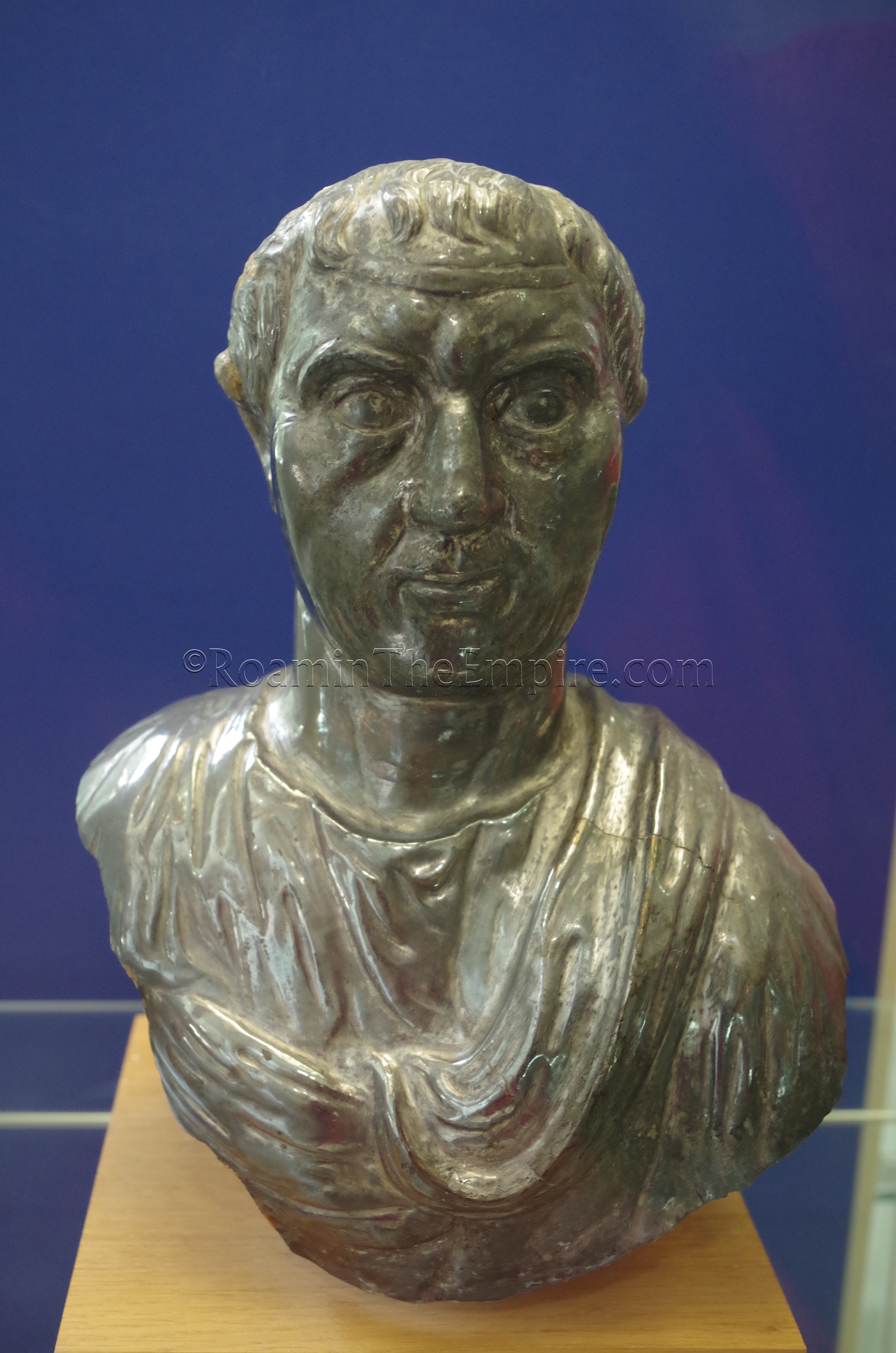 Silver bust from the Maison du Buste en Argent. Vasio Vocontiorum. Vaison-la-Romaine.