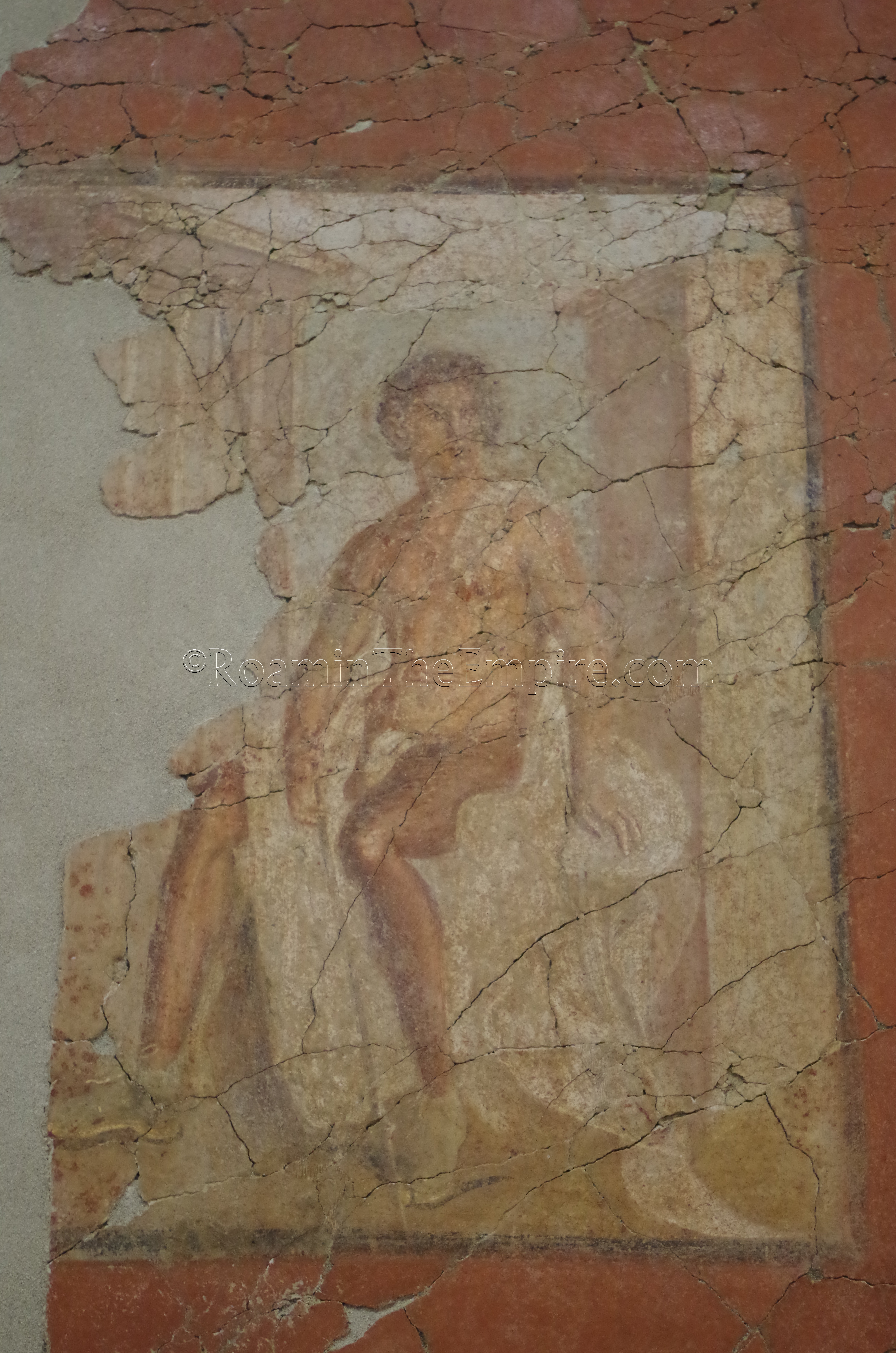 Wall painting found in Nîmes , dating to 30-40 CE. Displayed in the Musée de la Romanité.