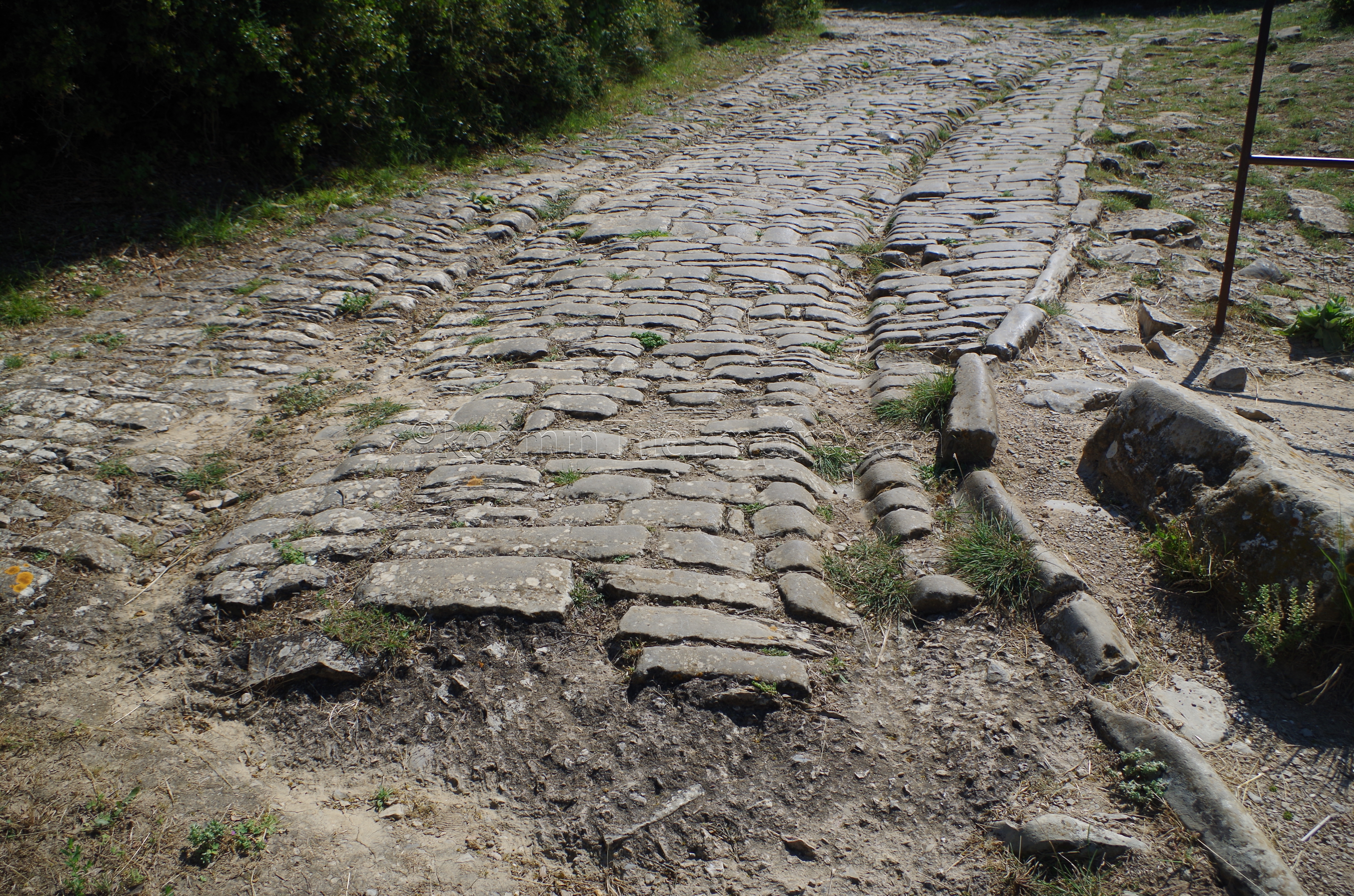 Road leading up through the Ambrussum oppidum.