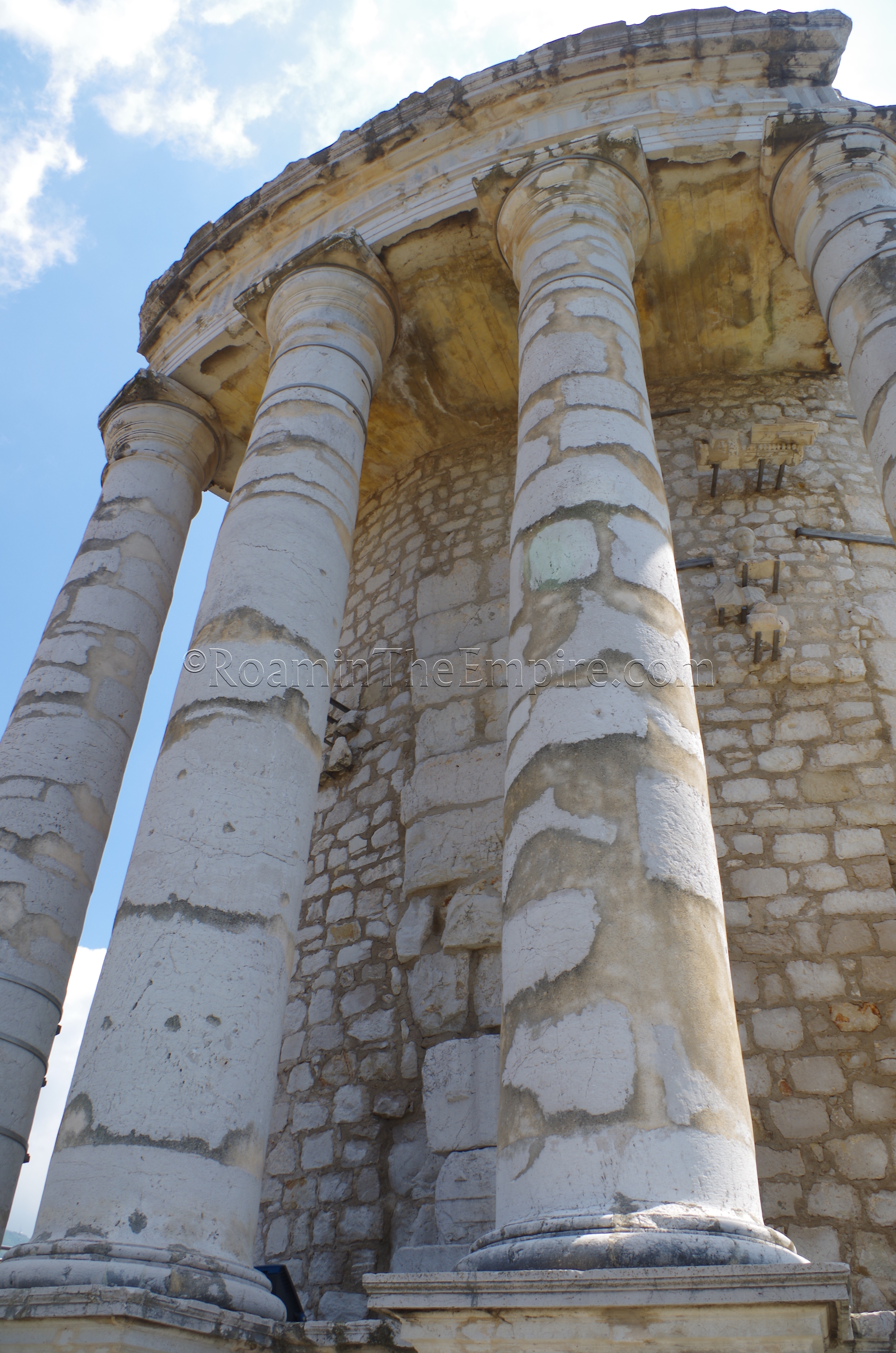 Colonnade of the Tropaeum Alpium. La Turbie.