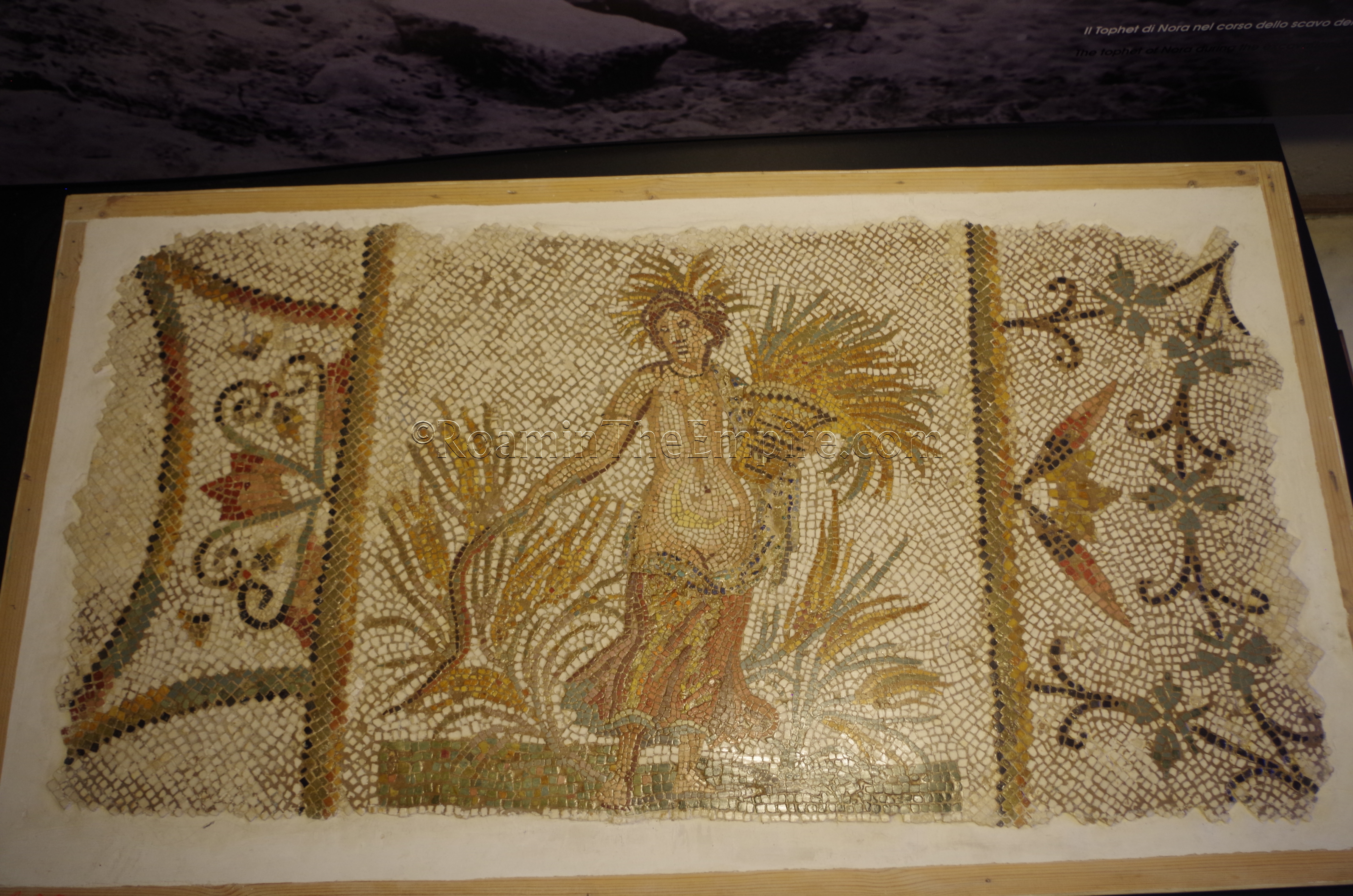 Mosaic of Ceres from Tunisia, in the Museo Archeologico Nazionale di Cagliari.