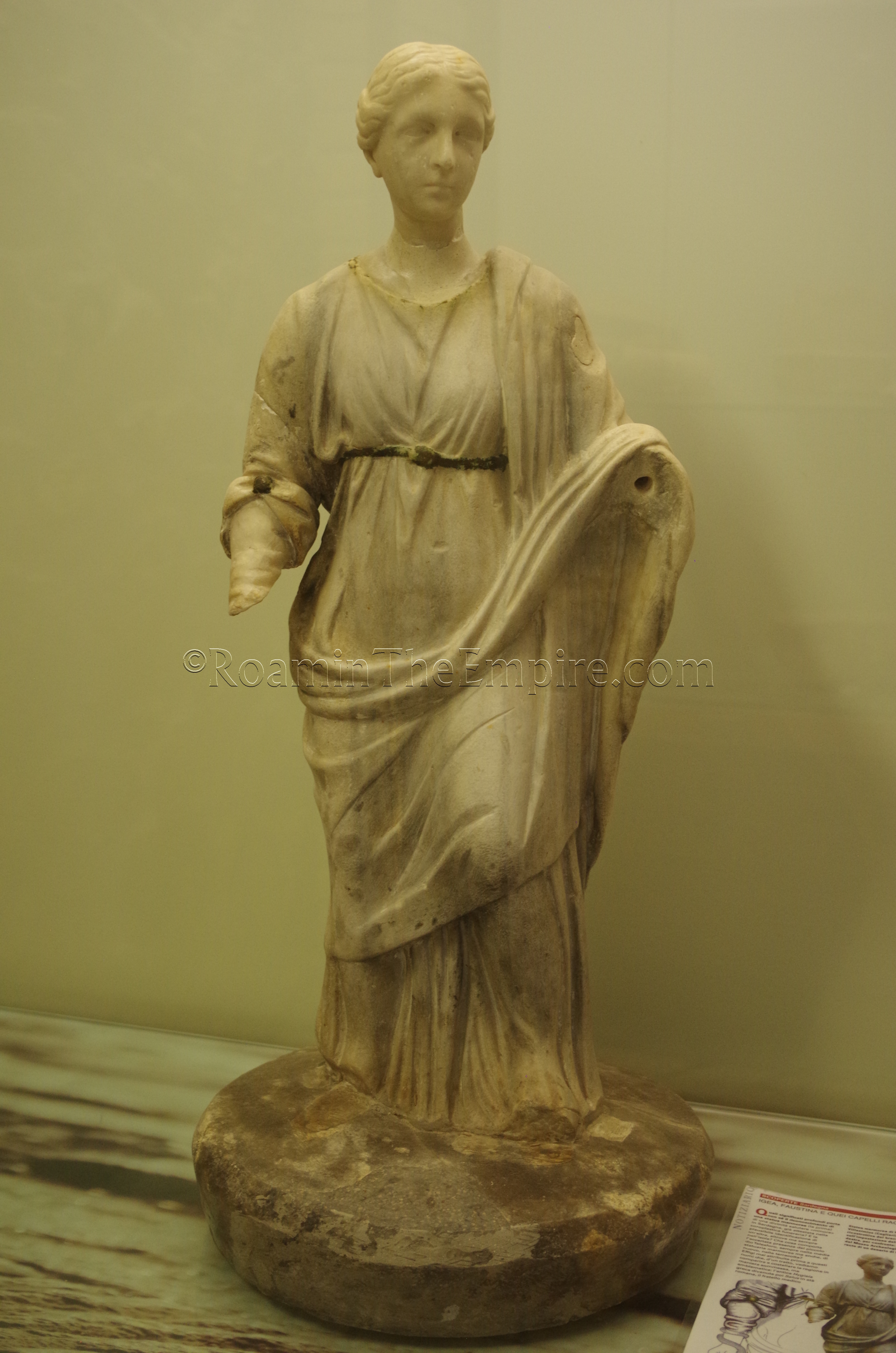 Statue of Hygeia in the Museo Archeologico.