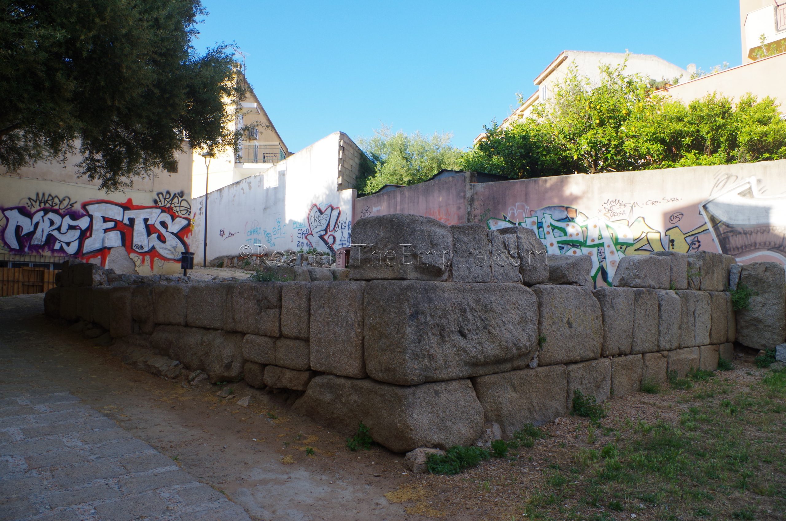 Tower in the Punic fortifications. Olbia.