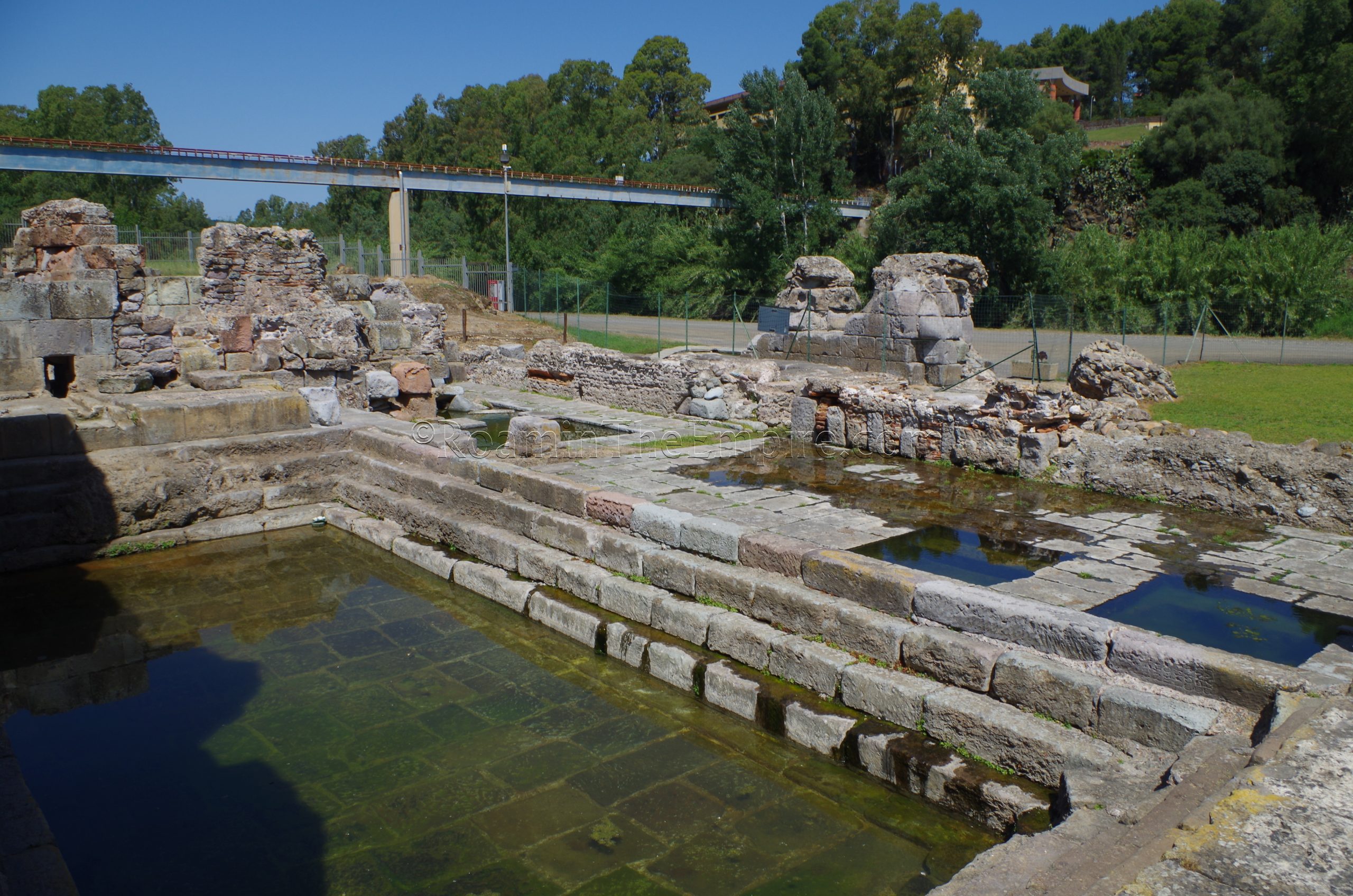 Natatio and warm pools of the 1st century CE complex.