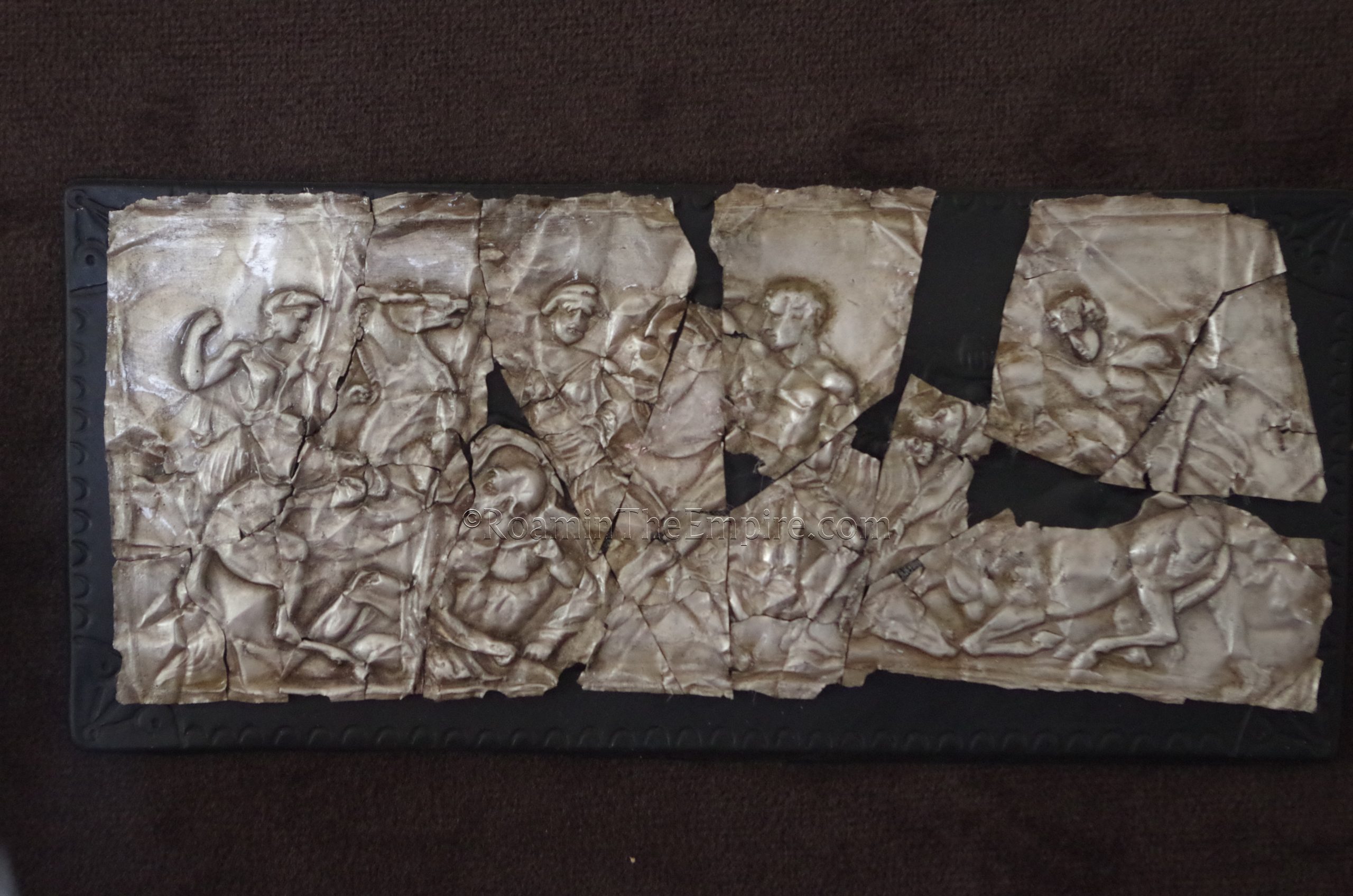Relief of a battle scene in the Trakart Research Center.
