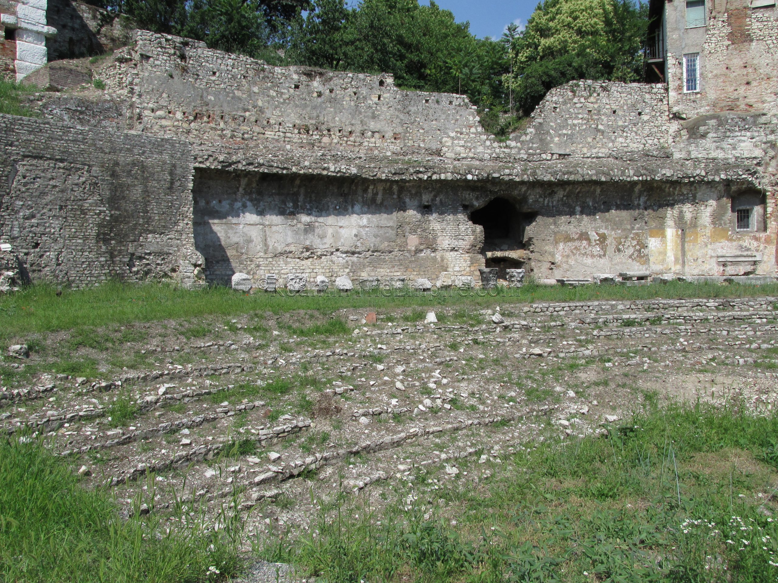 Remaining cavea of the theater.