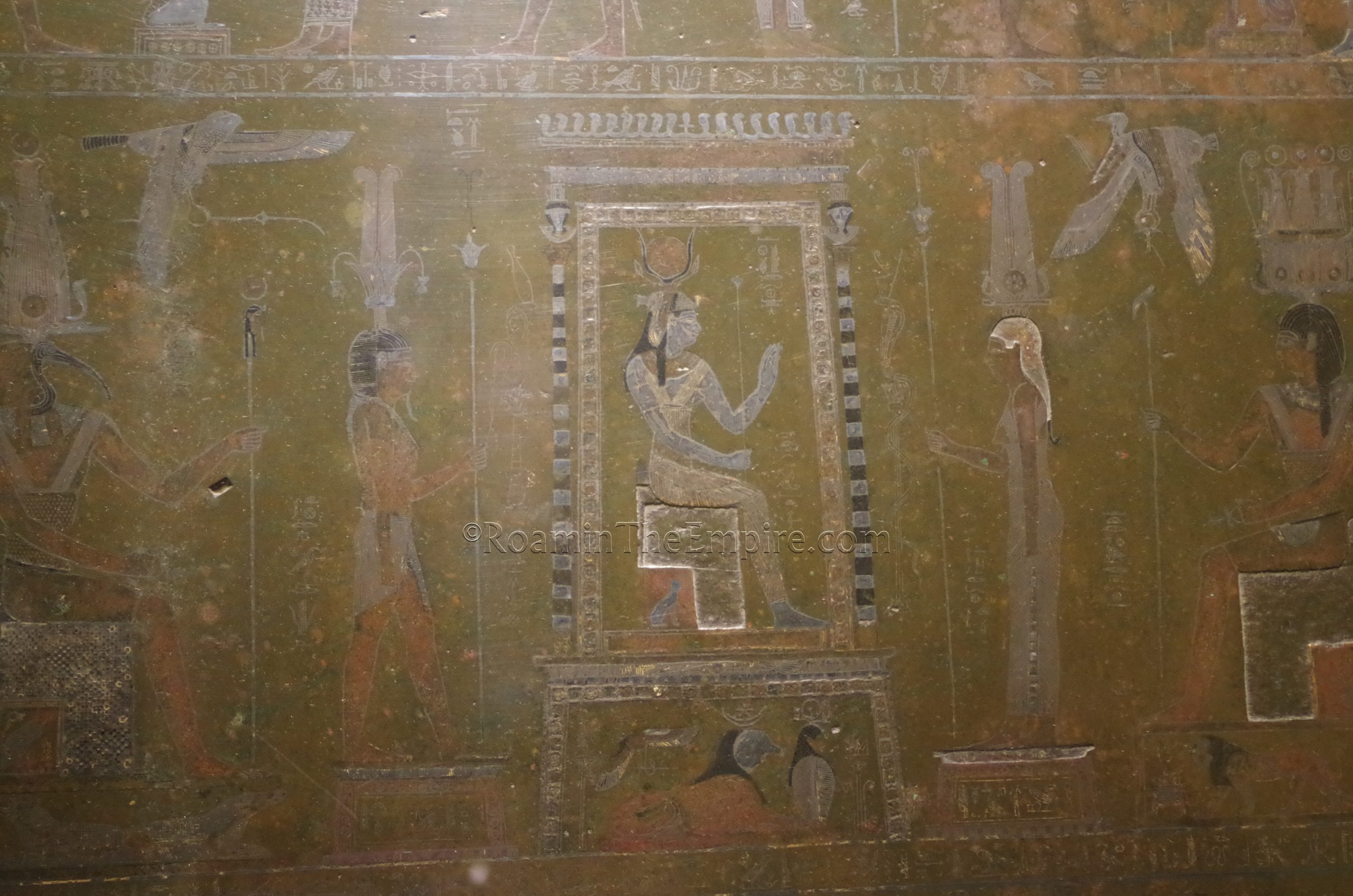 Detail of Isis from the Mensa Isiaca. Museo Egizio.