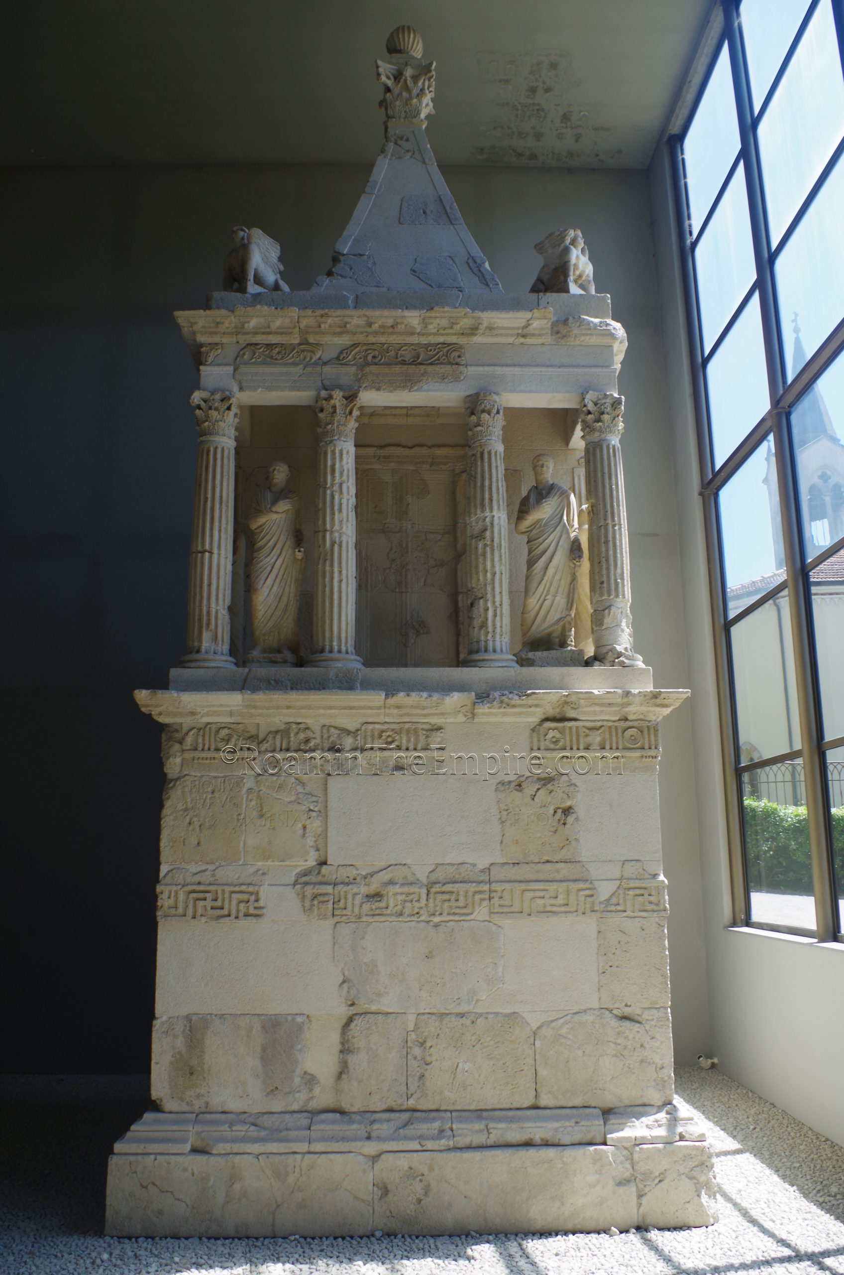Mausoleum of Rufus, dated to the 1st century CE. Museo Nazionale Archaeologico.