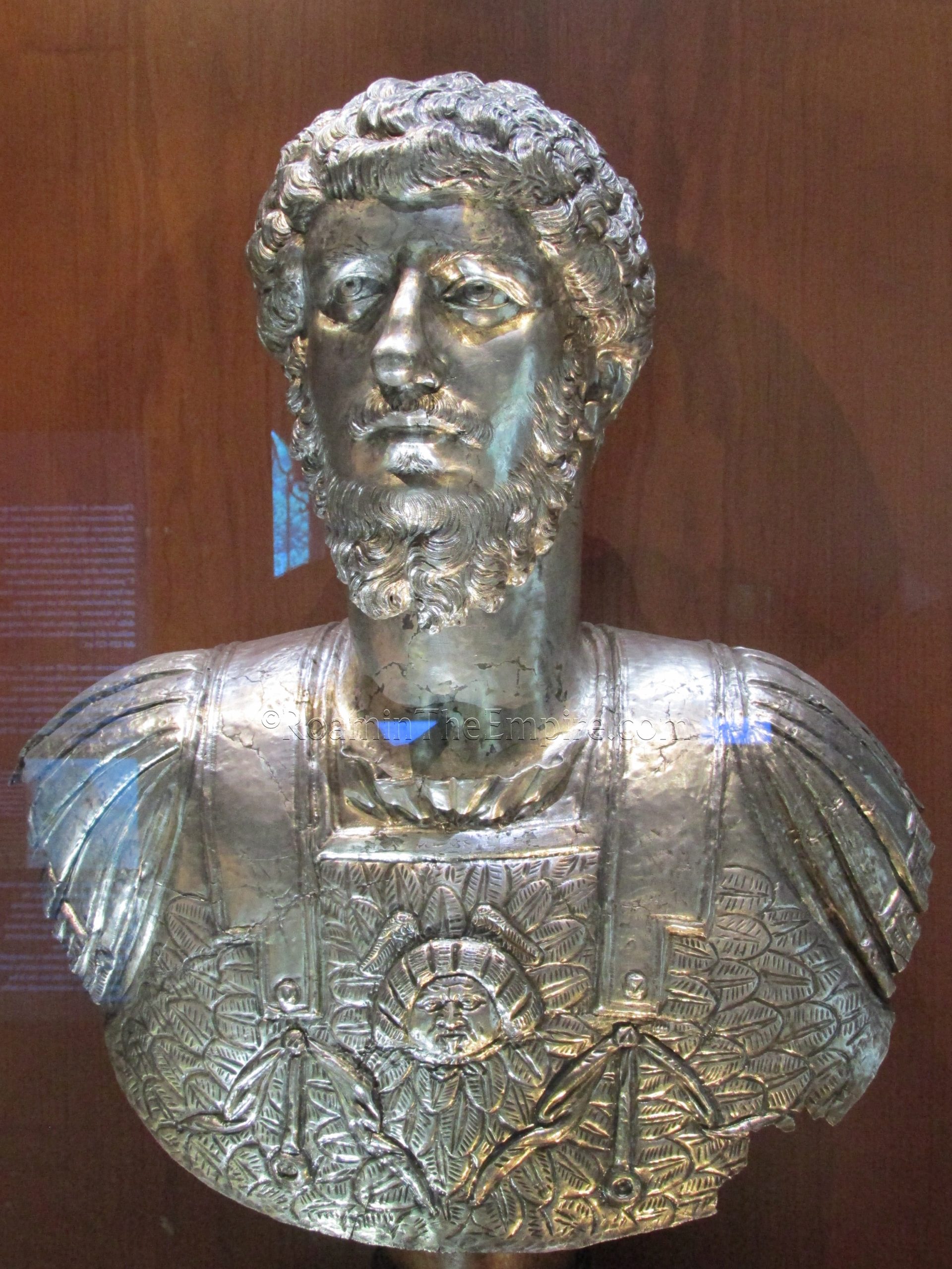 Silver bust of Lucius Verus. Museo di Antichità di Torino. Julia Augusta Taurinorum.