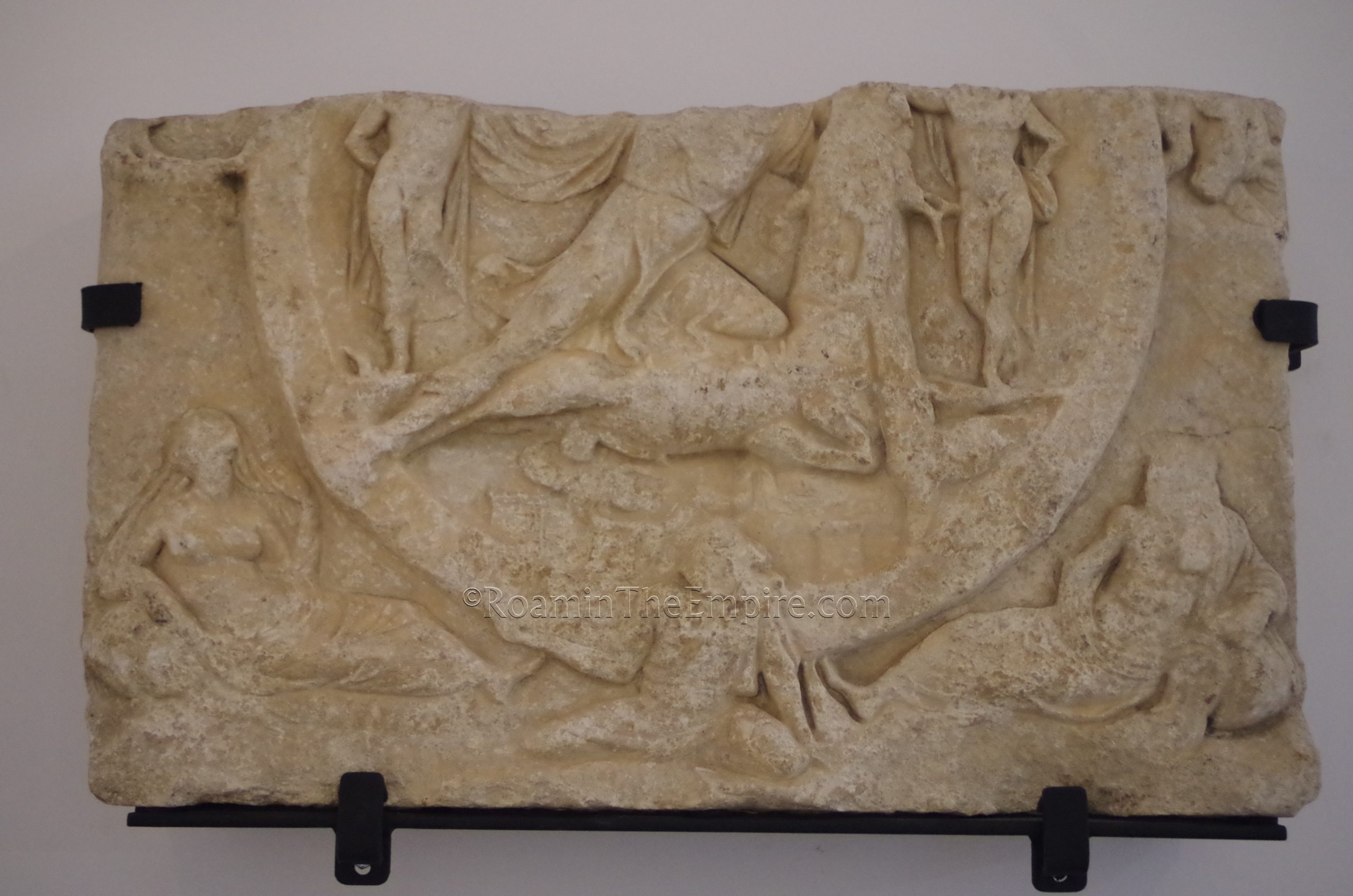 Mithraic tauroctony. Found in Sofia and dating to the 3rd century CE. Regional History Museum Sofia.