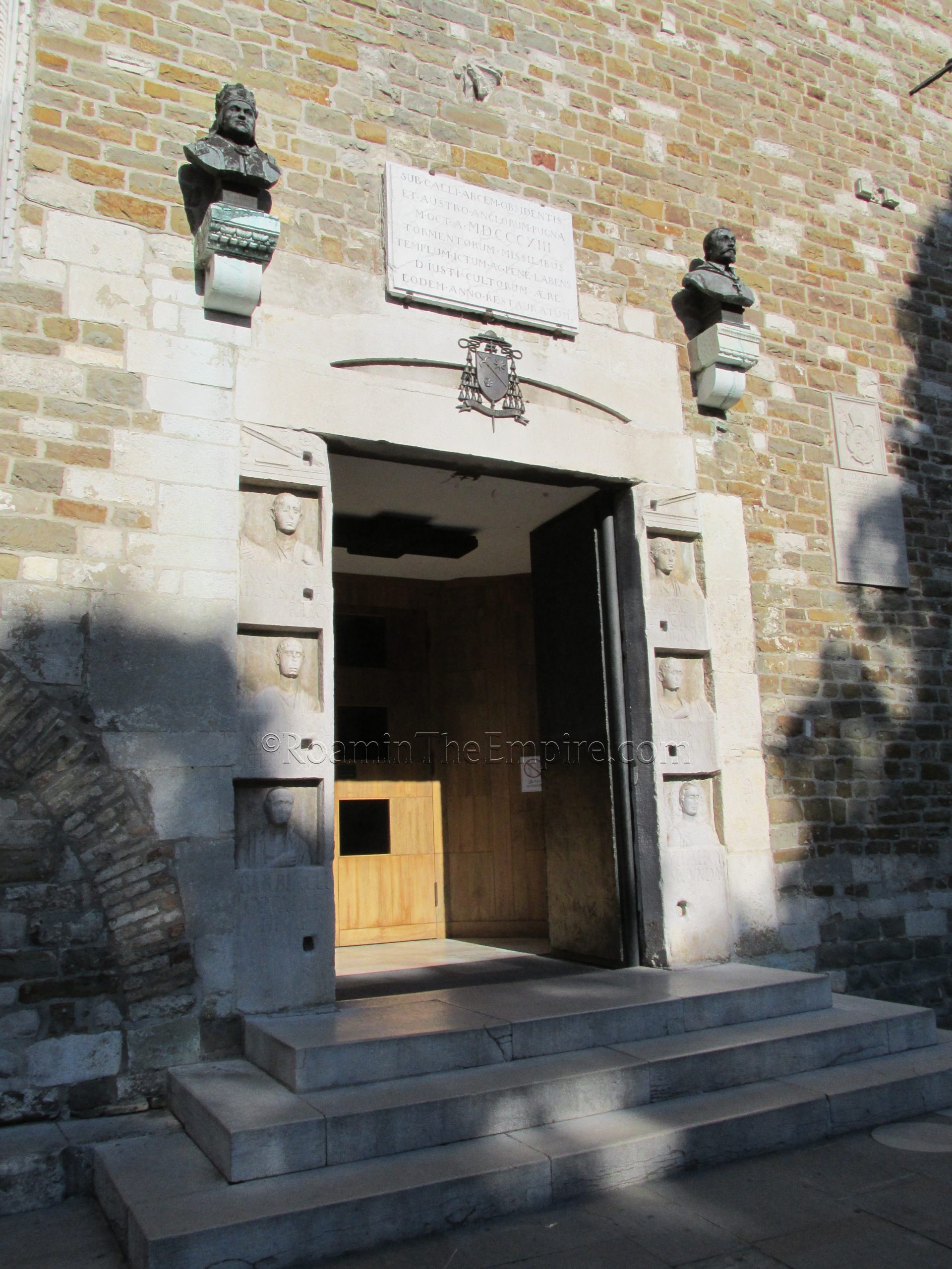 Entry of the Cattedrale di San Giusto Martire.
