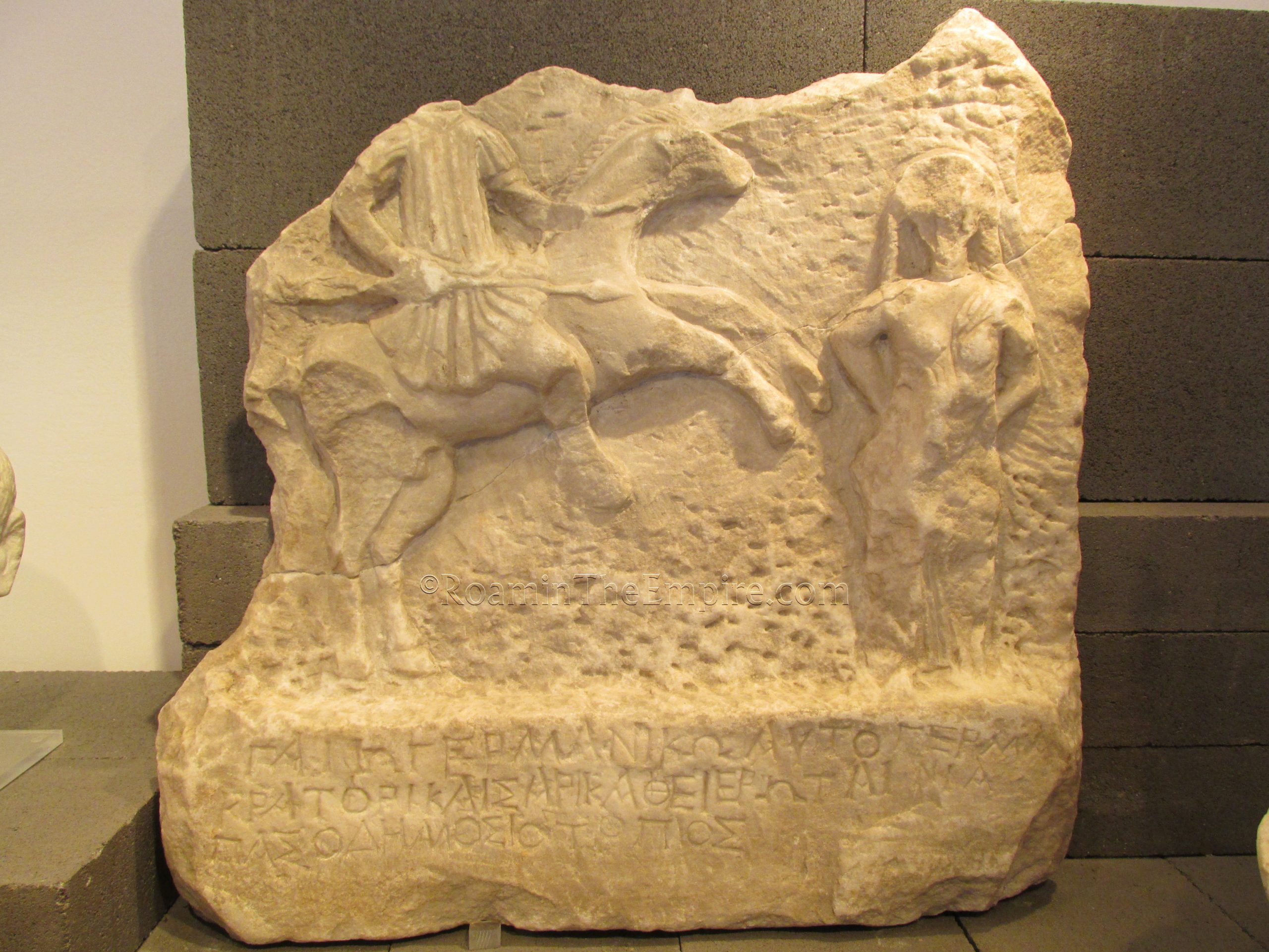 Relief depicting the conquest of the personification of Germania. Dated to the 1st century CE and found at Da Kula, Turkey. Museo d’Antichità. 