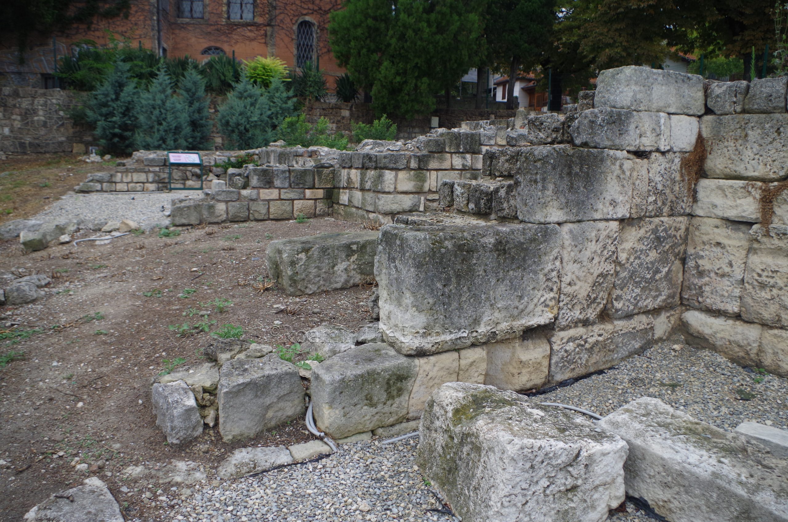 Thracian temple at the small baths. Odessos.