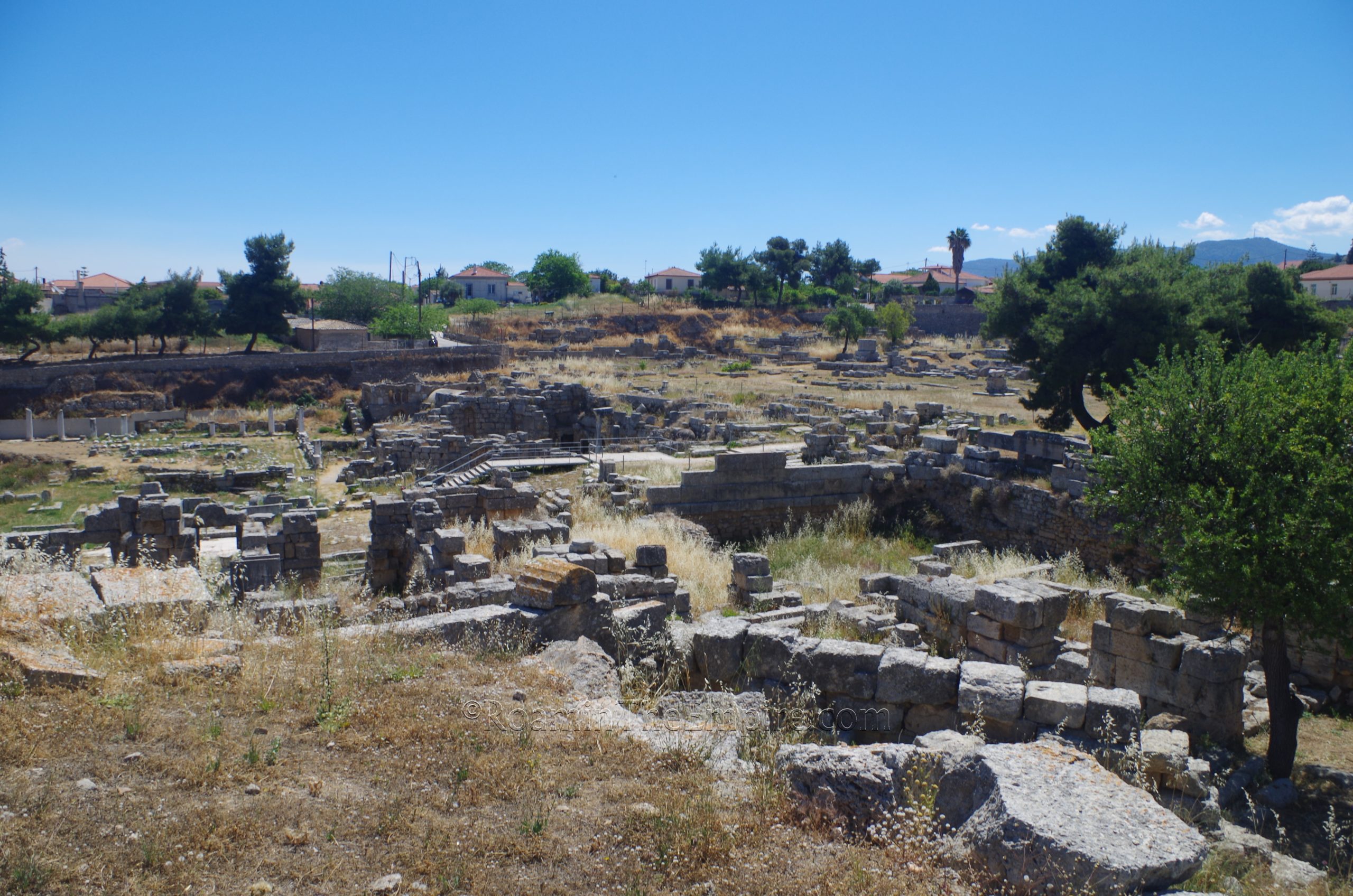 Northeast area of the forum and Lechaion Road.