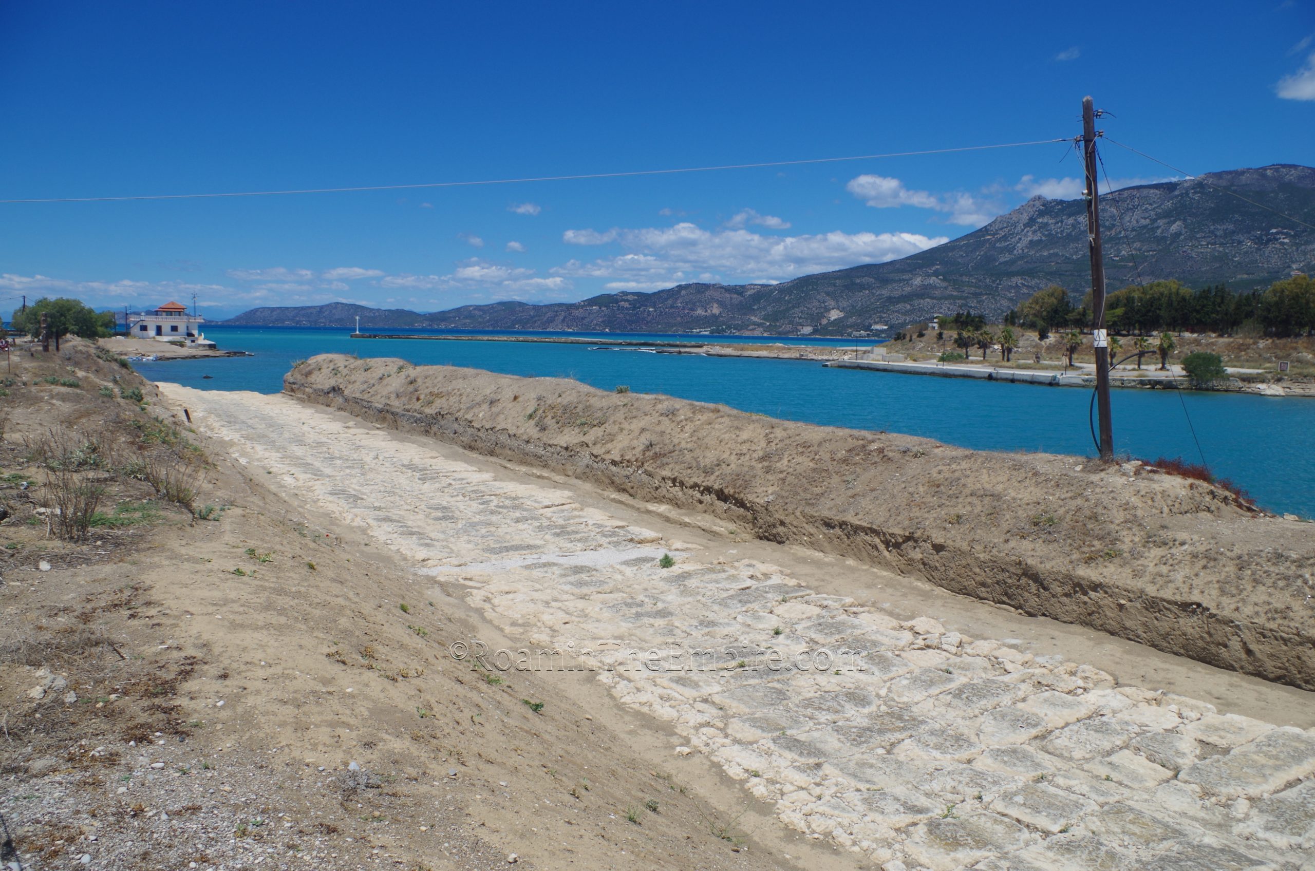Middle section of the Diolkos road.