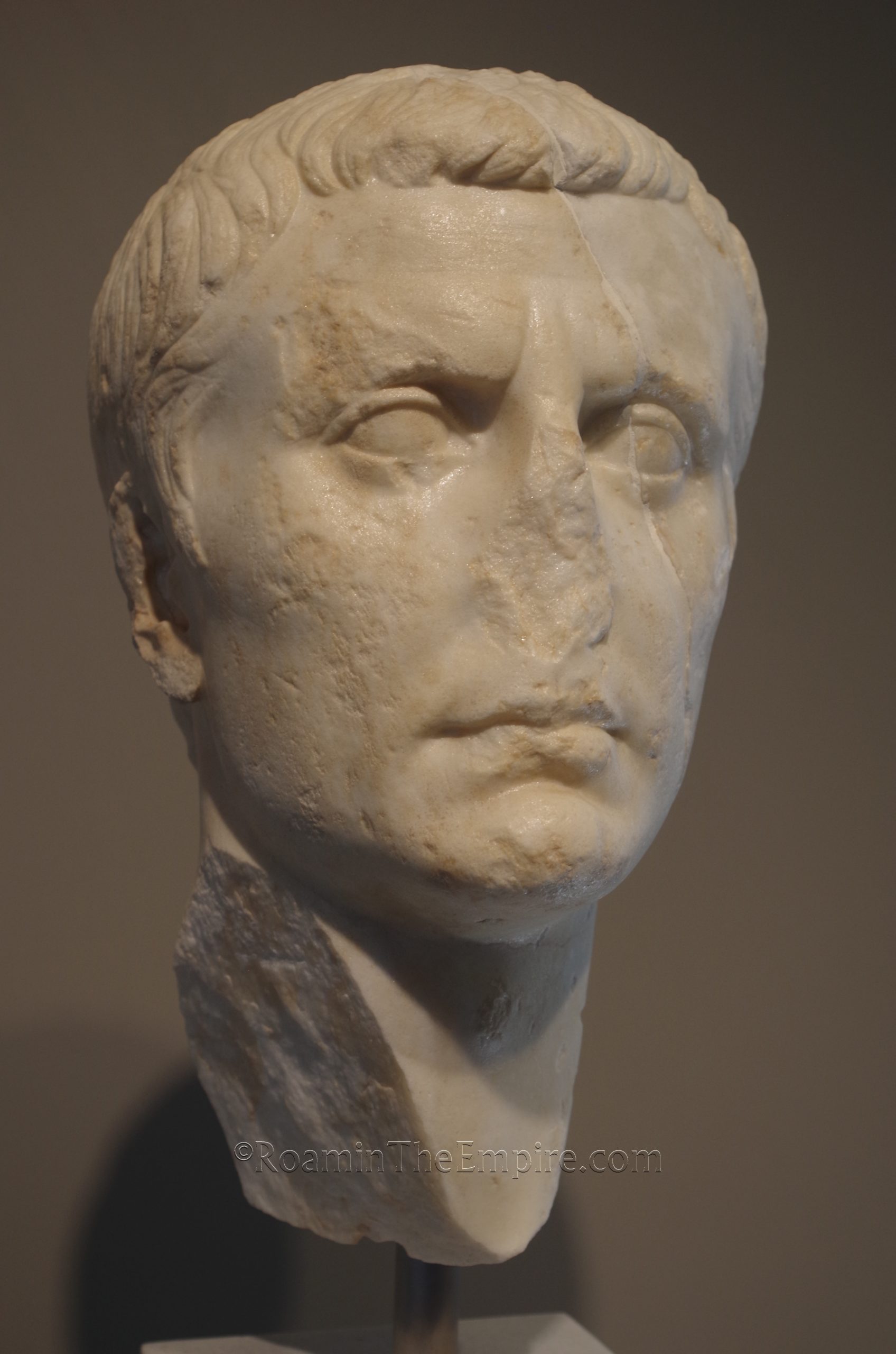 Bust of Marcus Agrippa from the second half of the 1st century CE. Archaeological Museum of Nicopolis.