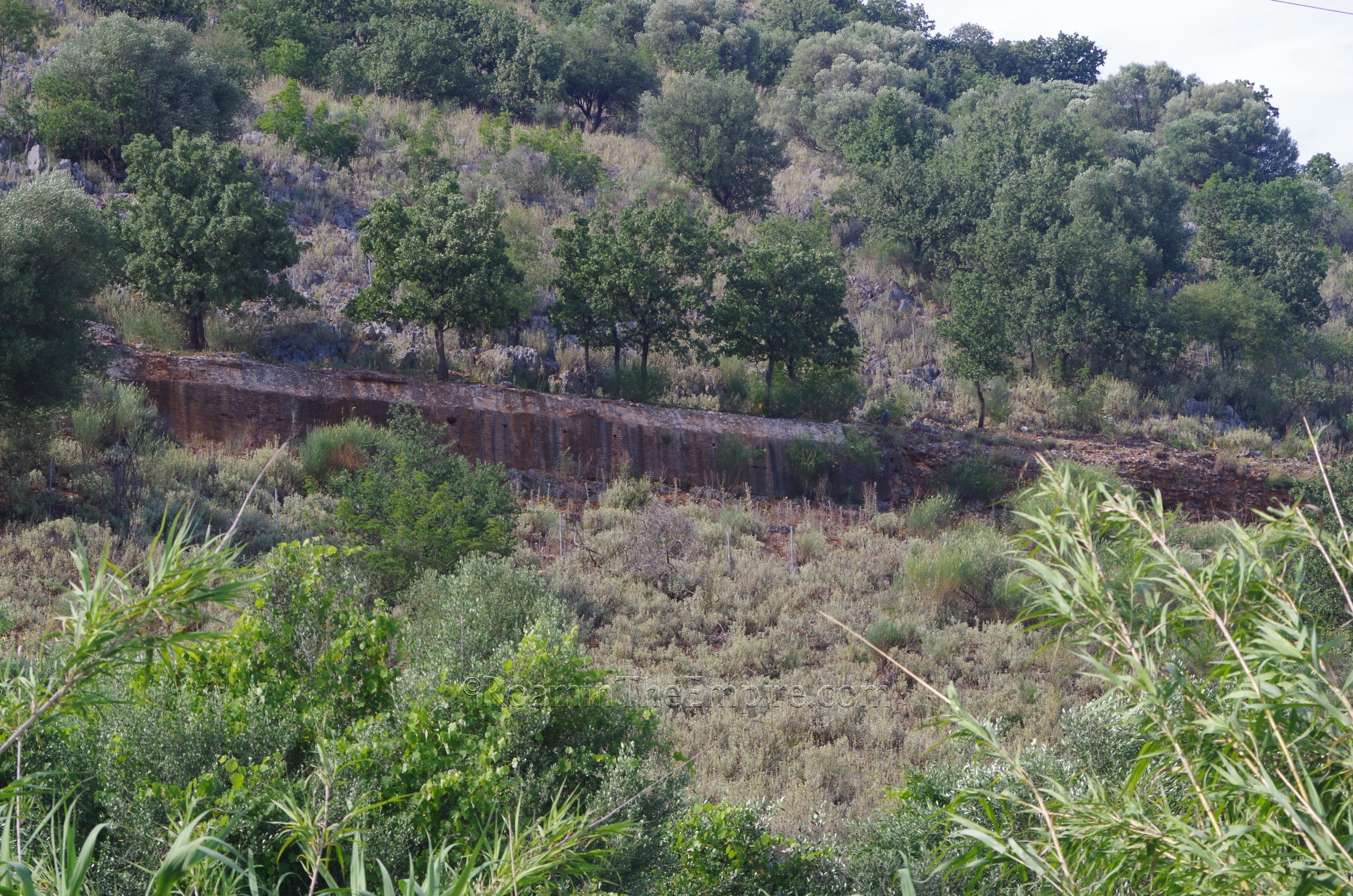 Retaining wall near Stefani Preveza.