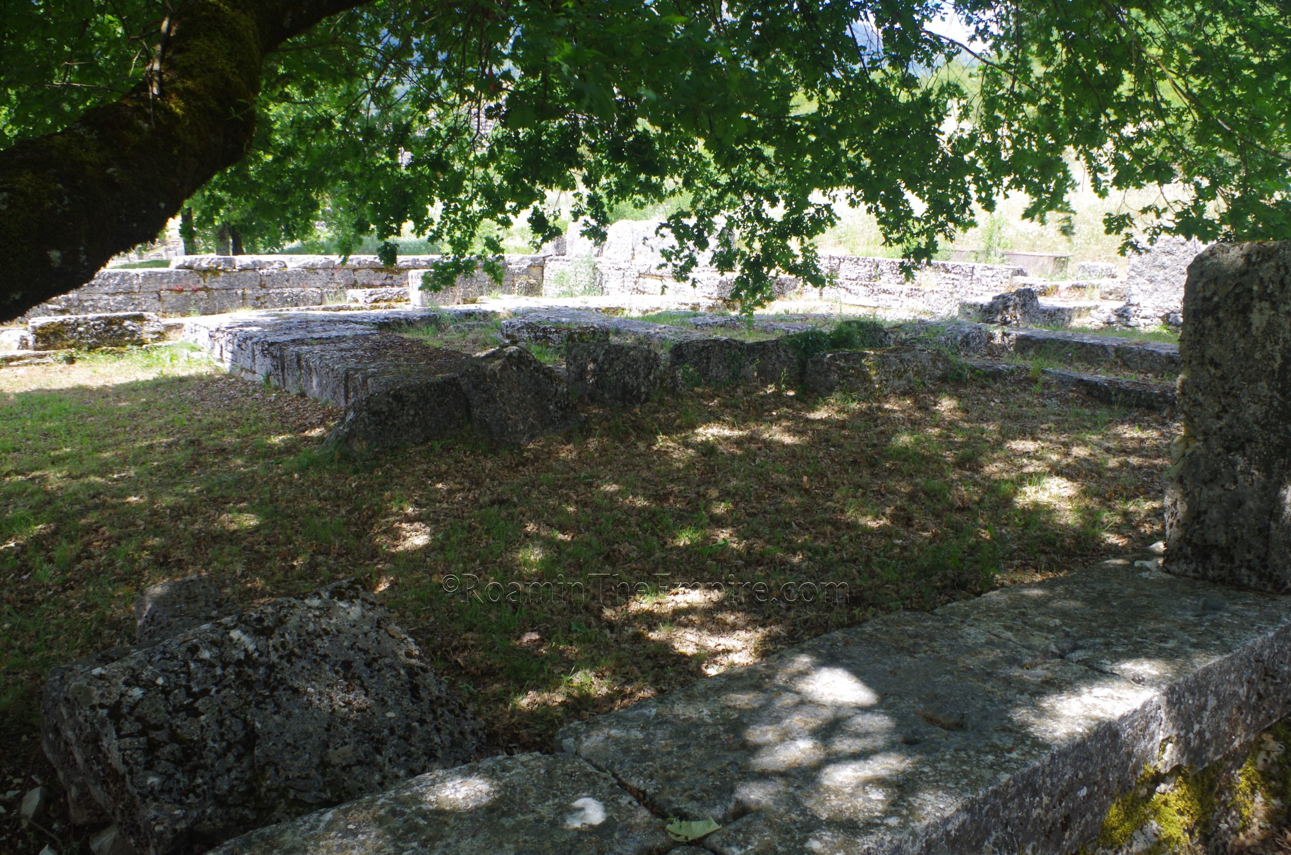 Temple of Zeus and interior are of the Hiera Oikia.