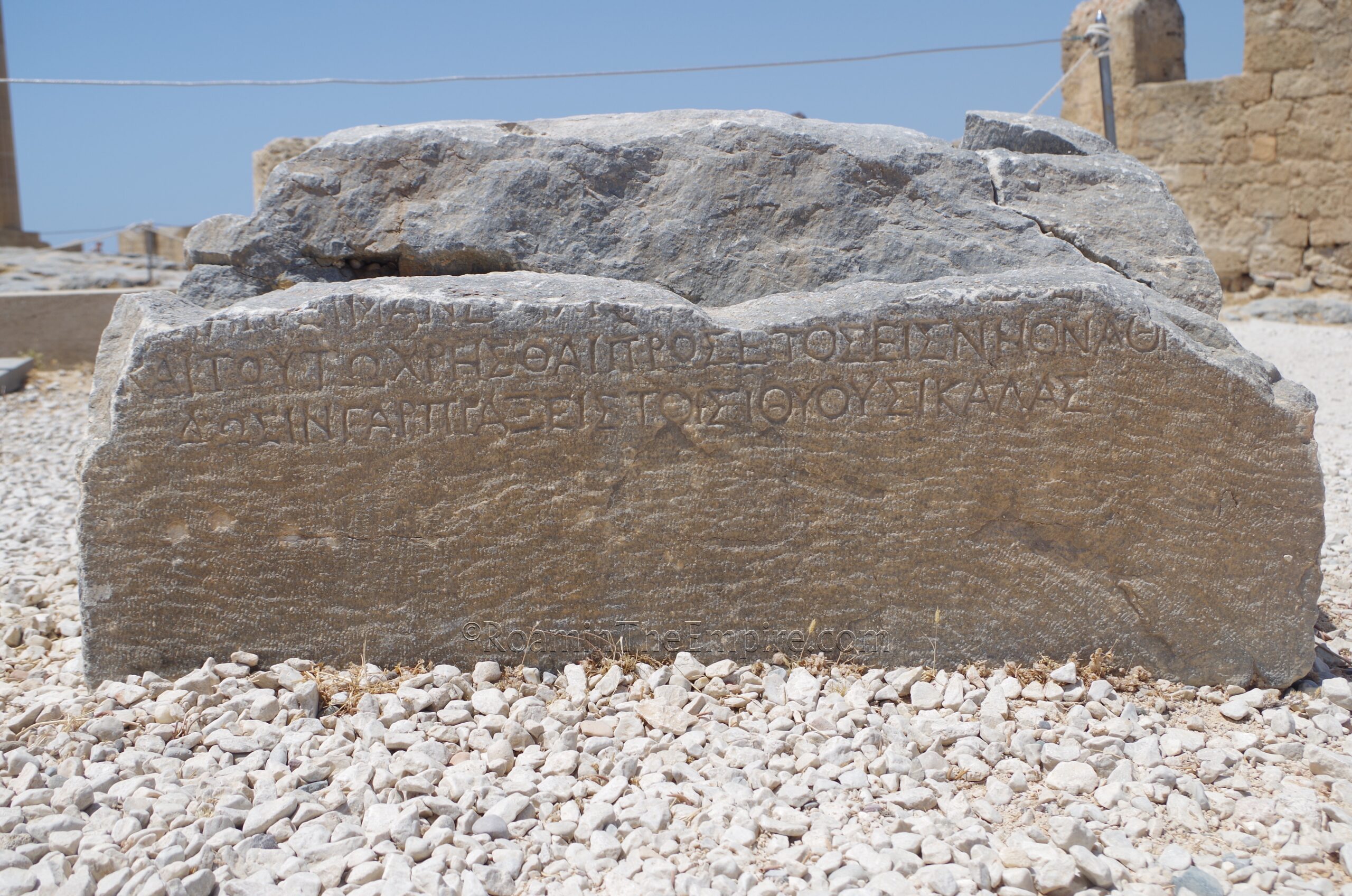 Inscription from the portico of Psithyros that indicates Seleukos built a temple in honor of Psithyros and suggesting offerings to Psithyros should not be less than a drachma. Dated to about 200 CE.