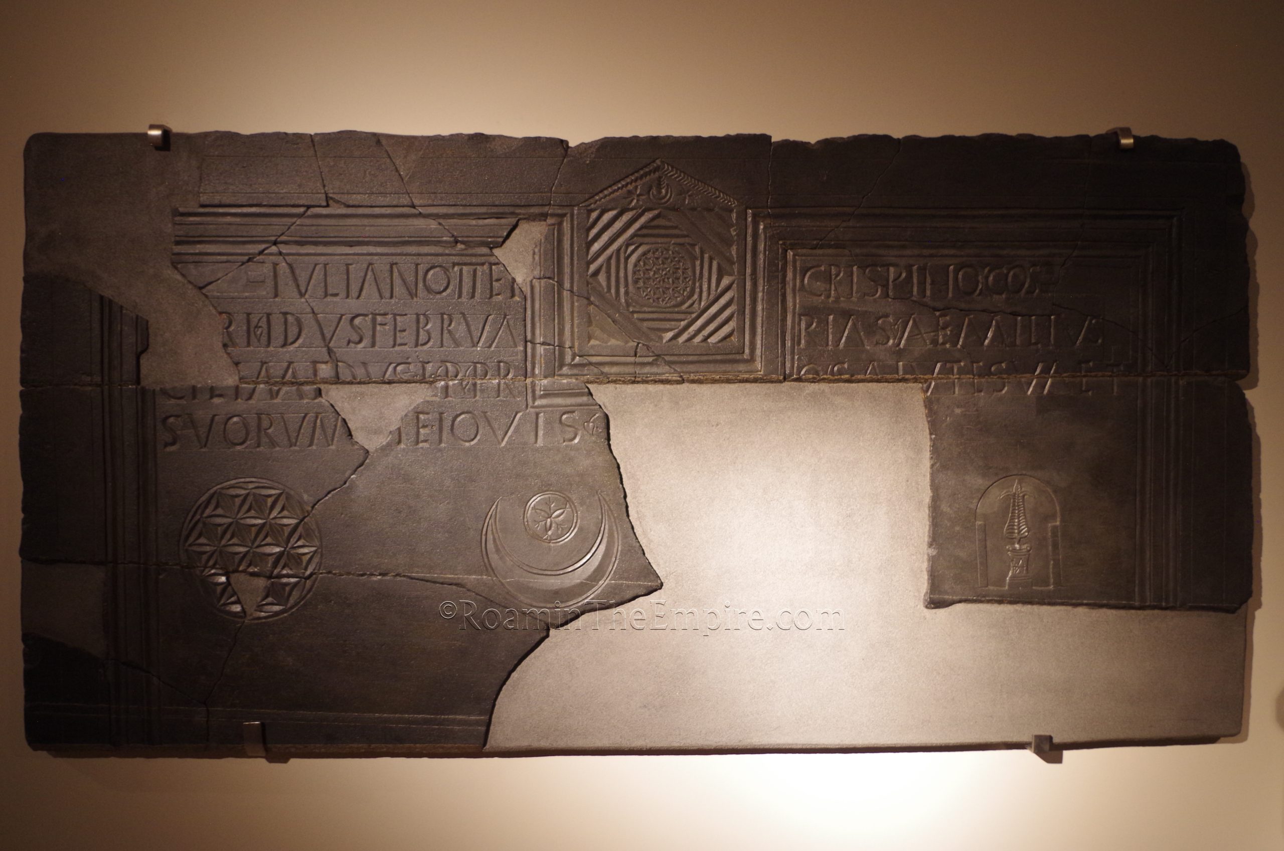 Slate votive inscription of Emilius Cilimedus dated to February 12, 224 CE. From Villadecanes. Museo de León.
