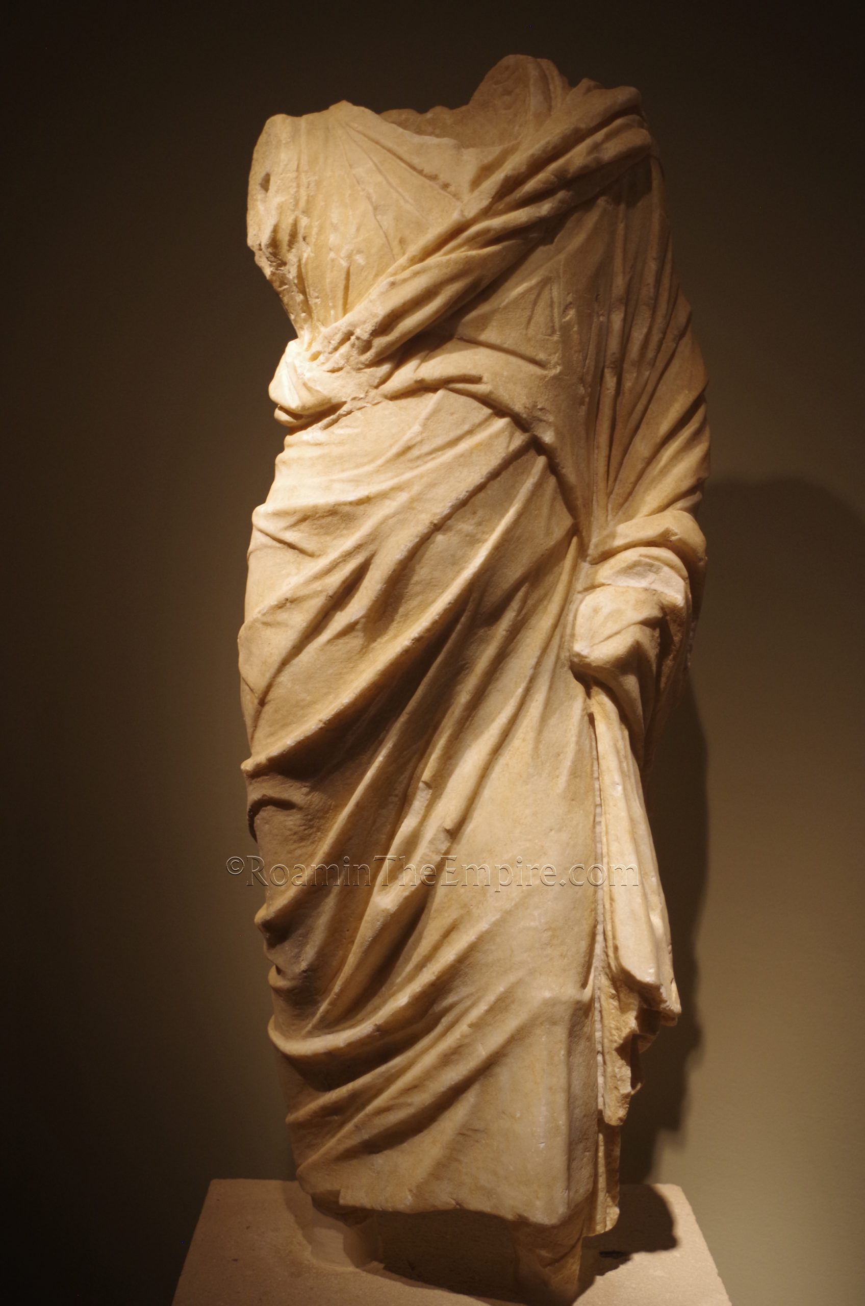 Statue of a philosopher dated to the Roman period. Archaeological Museum Arta.