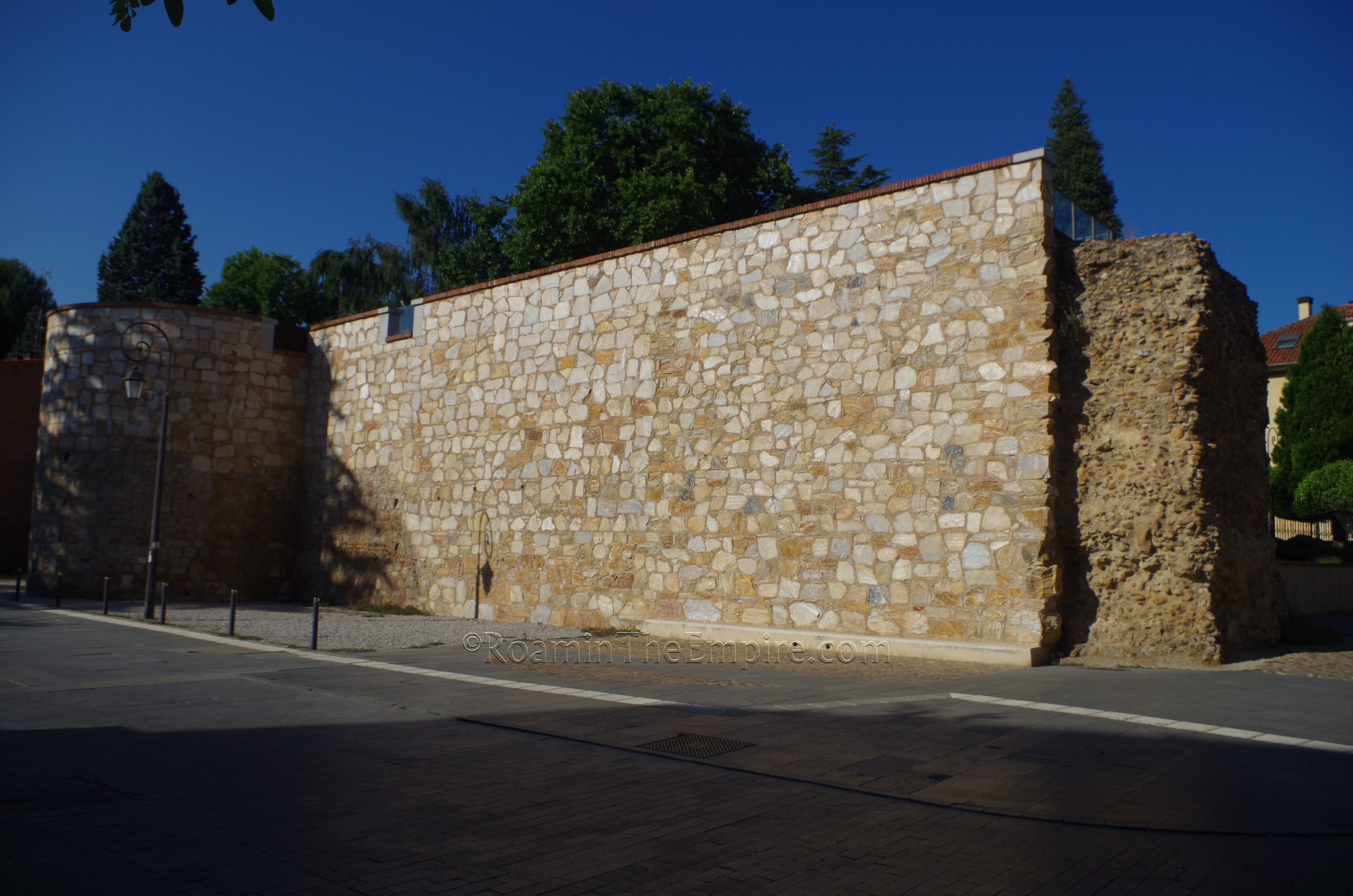 Walls of Castra Legionis behind the Museo de León.