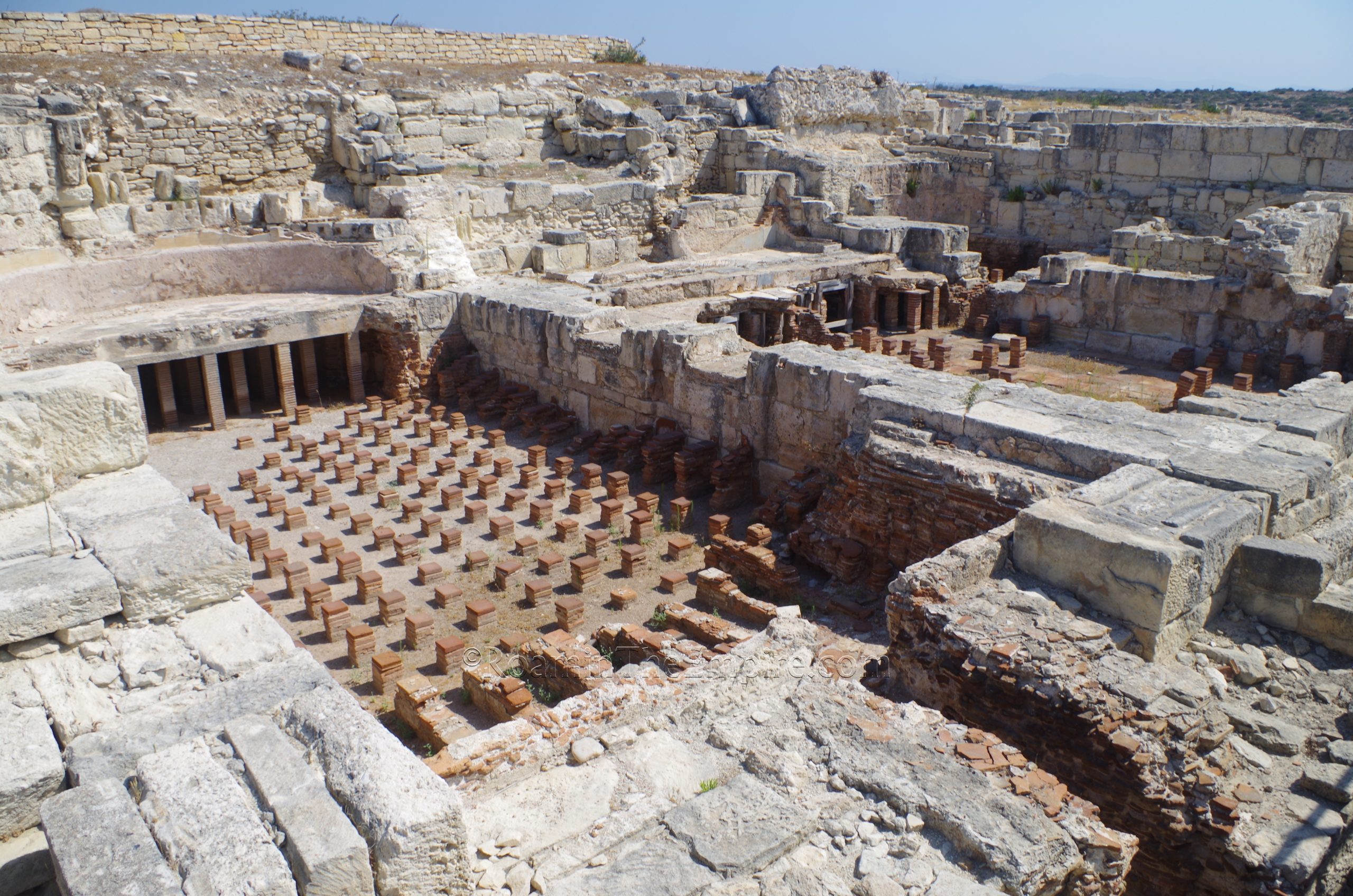 Warm rooms of the bathing complex. Curium.