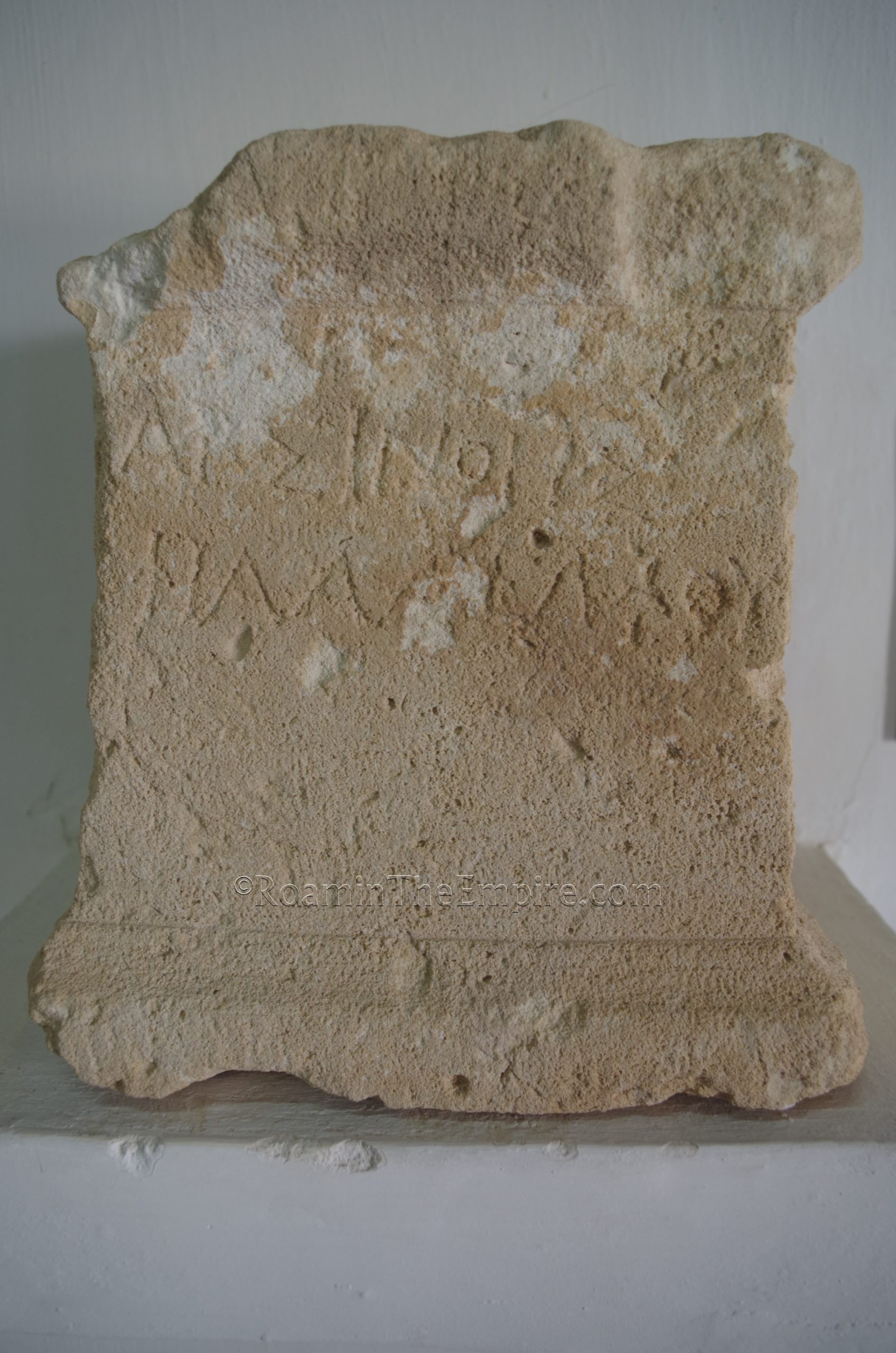 Inscribed altar to Arsinoe of Philadelphos; Arsinoe II, daughter of Ptolemy I Soter. Found at the sanctuary of Apollo Hylates. Dated to 270 BCE. In the Local Archaeological Museum of Kourion.