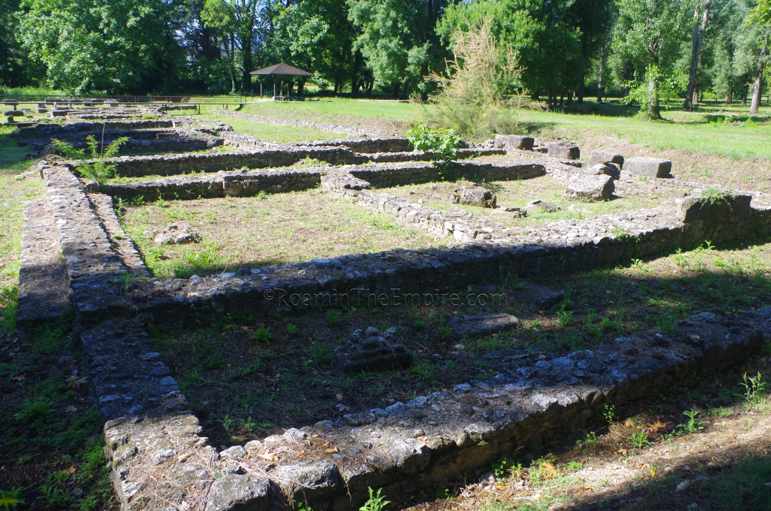 Roman buildings in the northern part of the Sanctuary of Demeter.