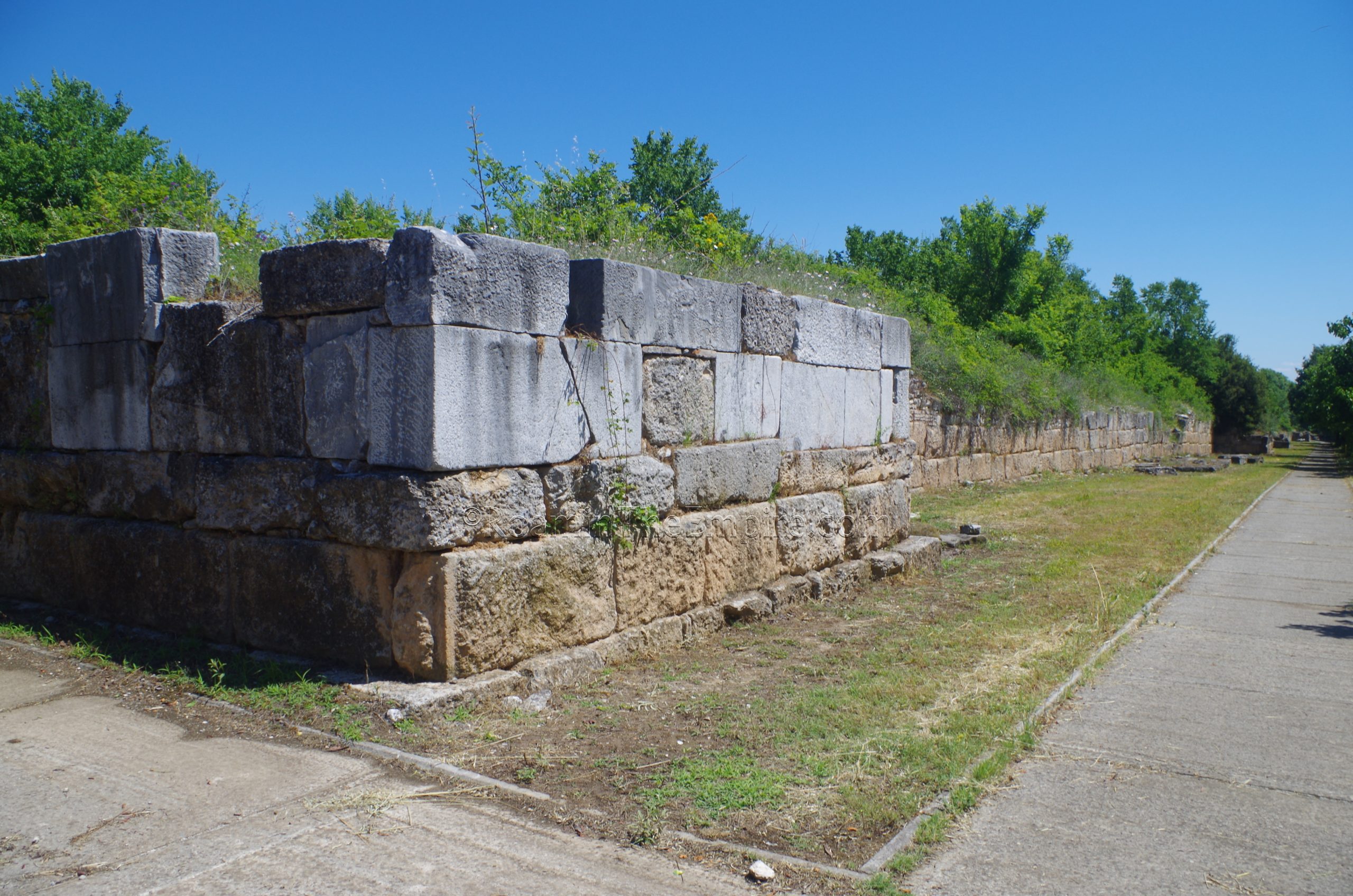 Southwestern tower of the fortification wall of Dium.