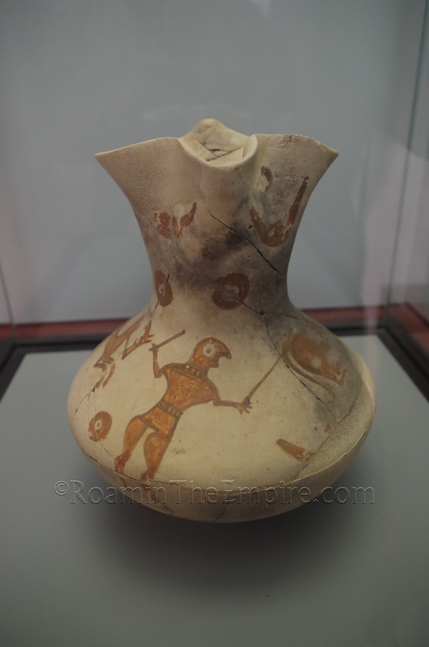 Tripple spouted jar from Numantia. Dated to the 1st century BCE. Museo Numantino.
