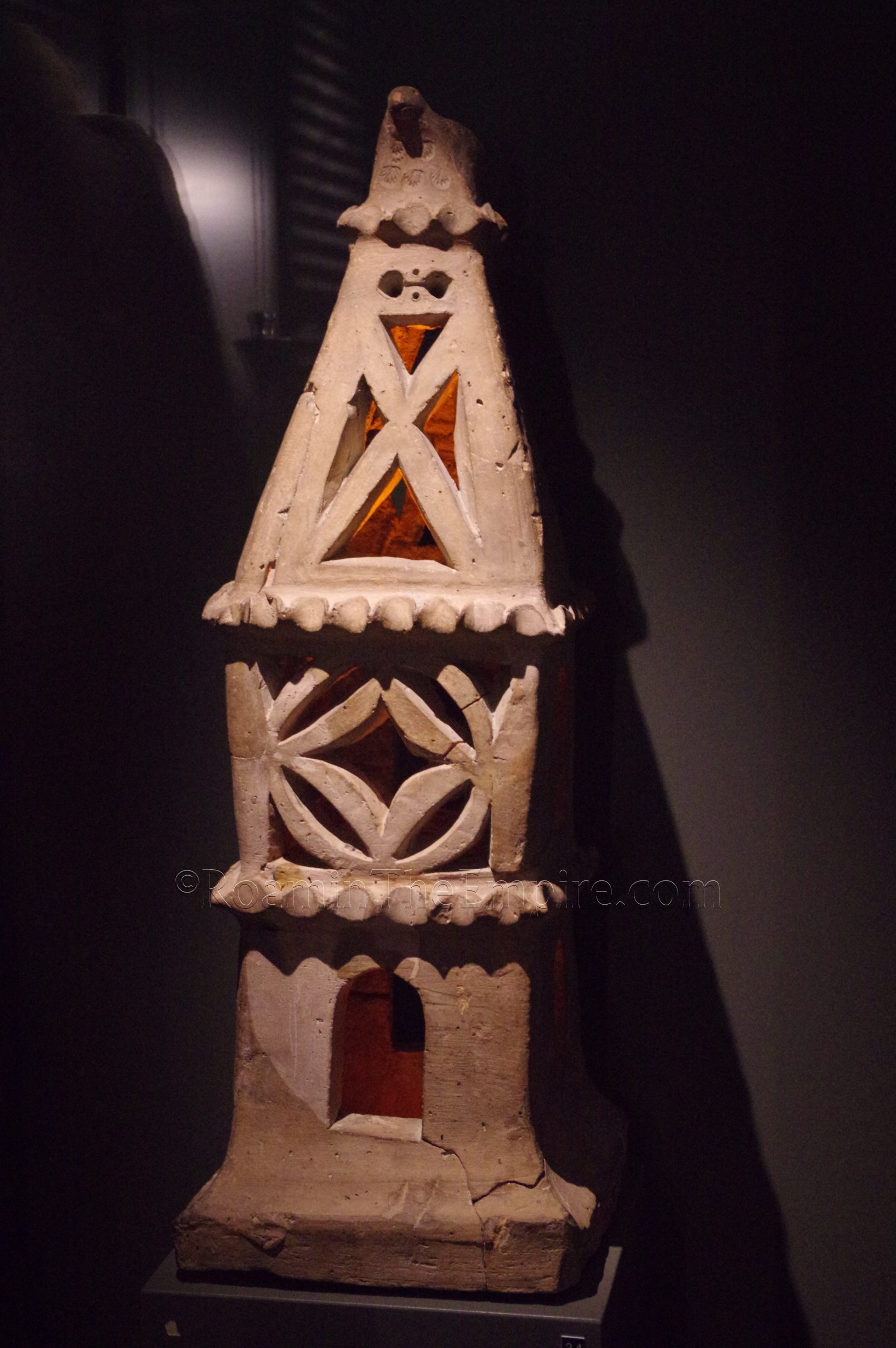 Terracotta model of a lighthouse. From Aquincum. Magyar Nemzeti Múzeum.