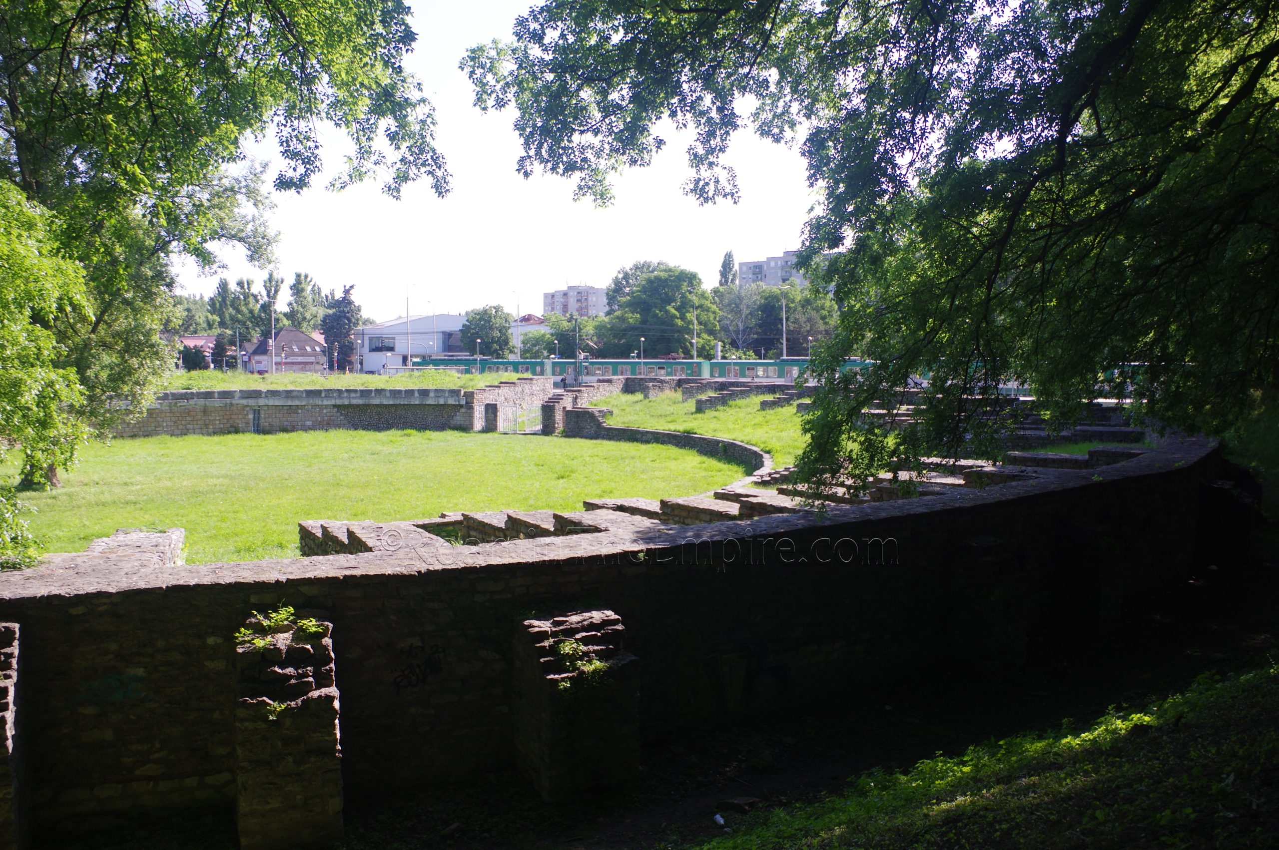 Civilian settlement amphitheater. Aquincum.