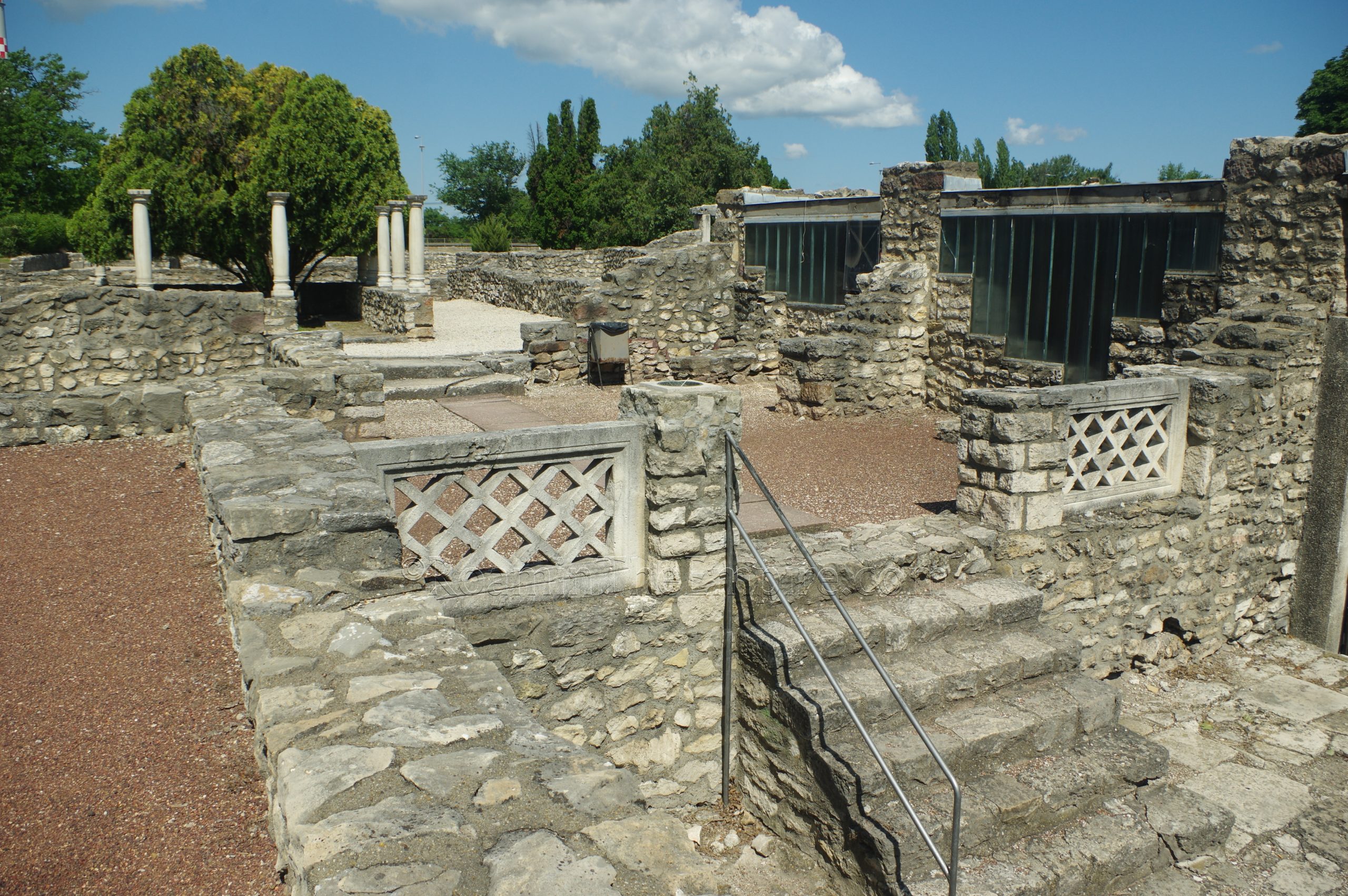 Area of the Large Dwelling House leading out of the peristyle. Aquincum.