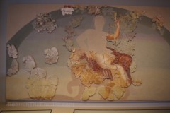 Fresco decoration found locally. Dated to 200-250 CE. Gallo-Romeins Museum.