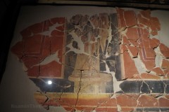 Fresco wall painting on display in the Teseum.