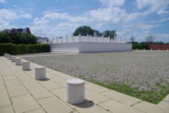 Enclosure and reconstructed temple.