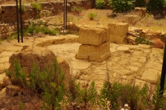 Fountain in the Roman era gymnasium.