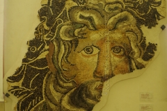 Mosaic of Oceanus, 2nd century CE to late 4th century CE. From the area of Corso Mazzini in Ancona. Museo Archeologico Nazionale delle Marche.