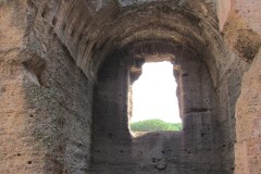 Western apodyterium of the Baths of Caracalla in Rome.