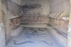 Apodyterium from the women's section of the Central Baths at Herculaneum.