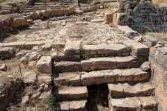 Hellenistic road and staircase north of the L-shaped cistern.