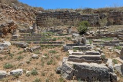 Roman funerary monuments outside the main gate.