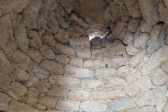 Interior roof of the Minoan tholos tomb.