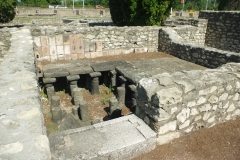 Hypocaust system in the western of the Craftsmen's Houses.