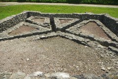 Room criss-crossed by channels in the southeast portion of the Large Dwelling House.