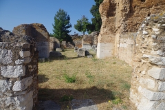 Rooms adjacent to the basilica thermarum of the baths.