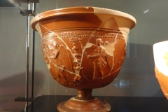 Arretine ware vessel with dancers. From the workshop of Gnaeus Ateius.