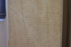 Votive stele of Marcus Julius Apellas of Karia detailing his treatment for indigestion after traveling to the sanctuary to seek healing. Museum.