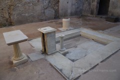 Impluvium in the atrium of the Domus Sirici at Pompeii.